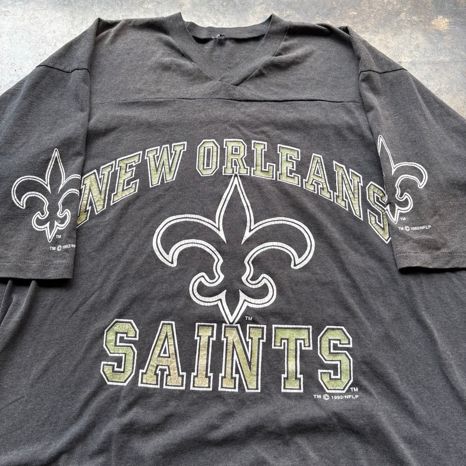 NFL Vintage 90s New Orleans Saints T-shirt Jersey Size US XL / EU 56 / 4 - 3 Thumbnail