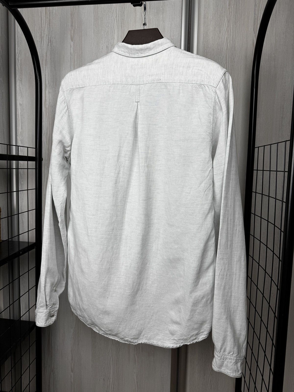 Freitag Freitag Light Grey Linen Modal E783 Mens Shirt Size US L / EU 52-54 / 3 - 9 Thumbnail