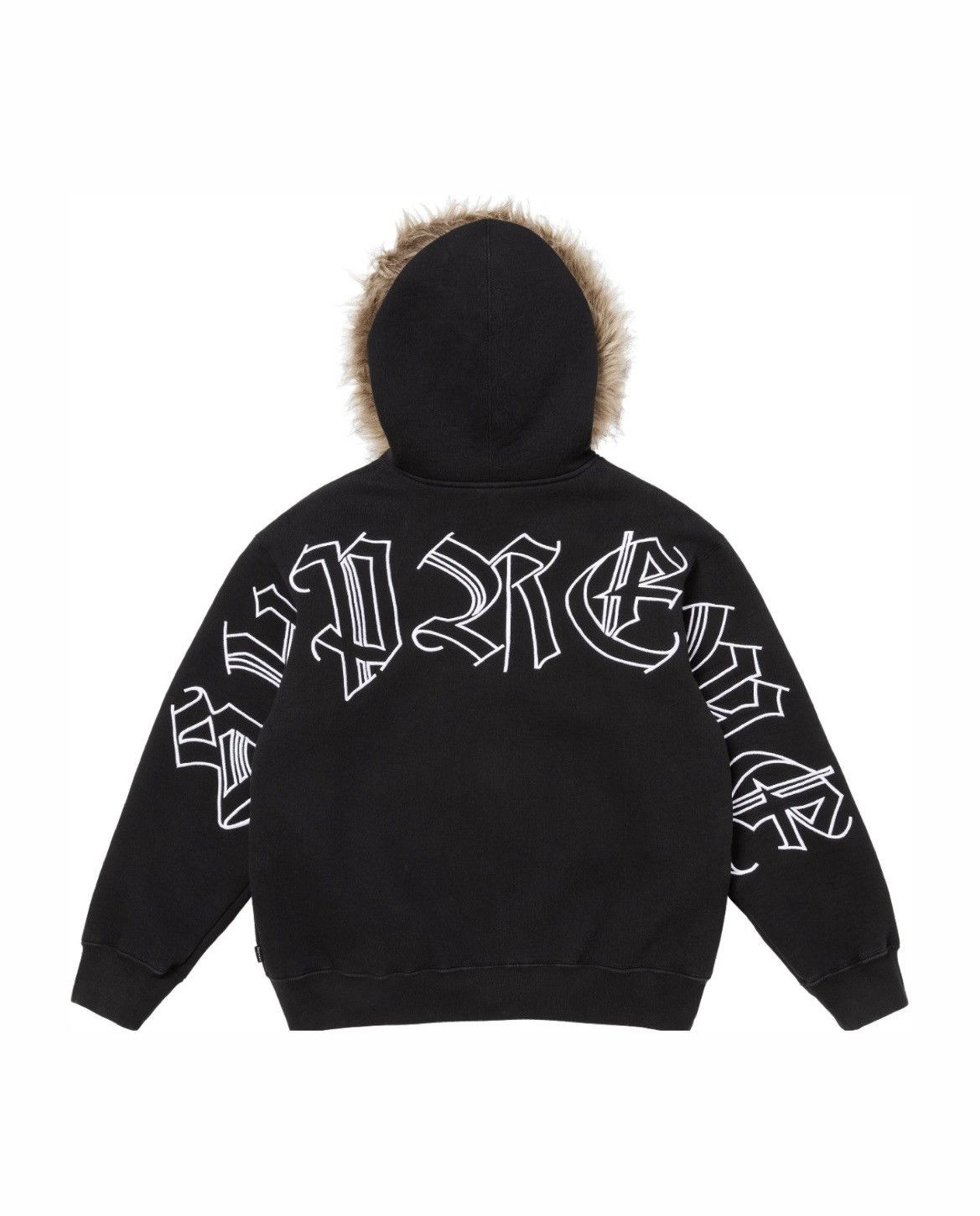 Supreme Supreme Faux Fur Zip Up Hooded Sweatshirt Size US XL / EU 56 / 4 - 2 Thumbnail