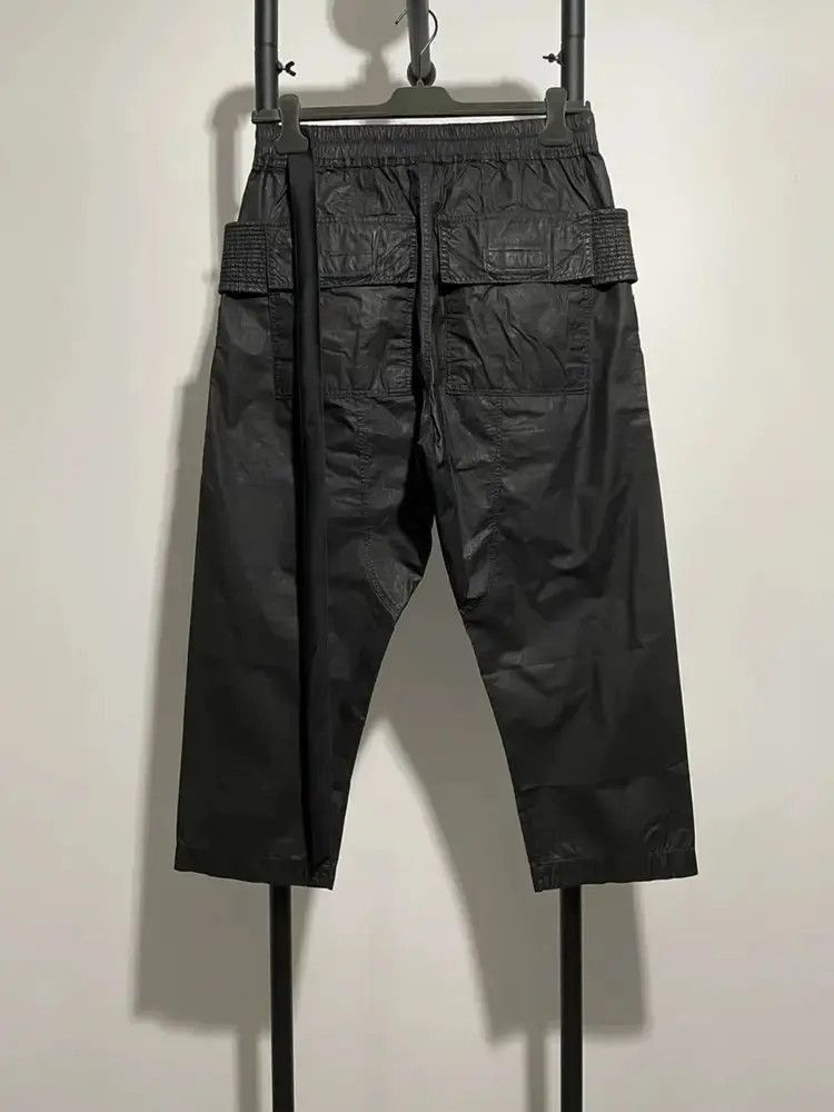 Rick Owens Sz M Rick Owens Drkshdw Waxed Cropped Sweatpants-2505 Size US 32 / EU 48 - 2 Thumbnail