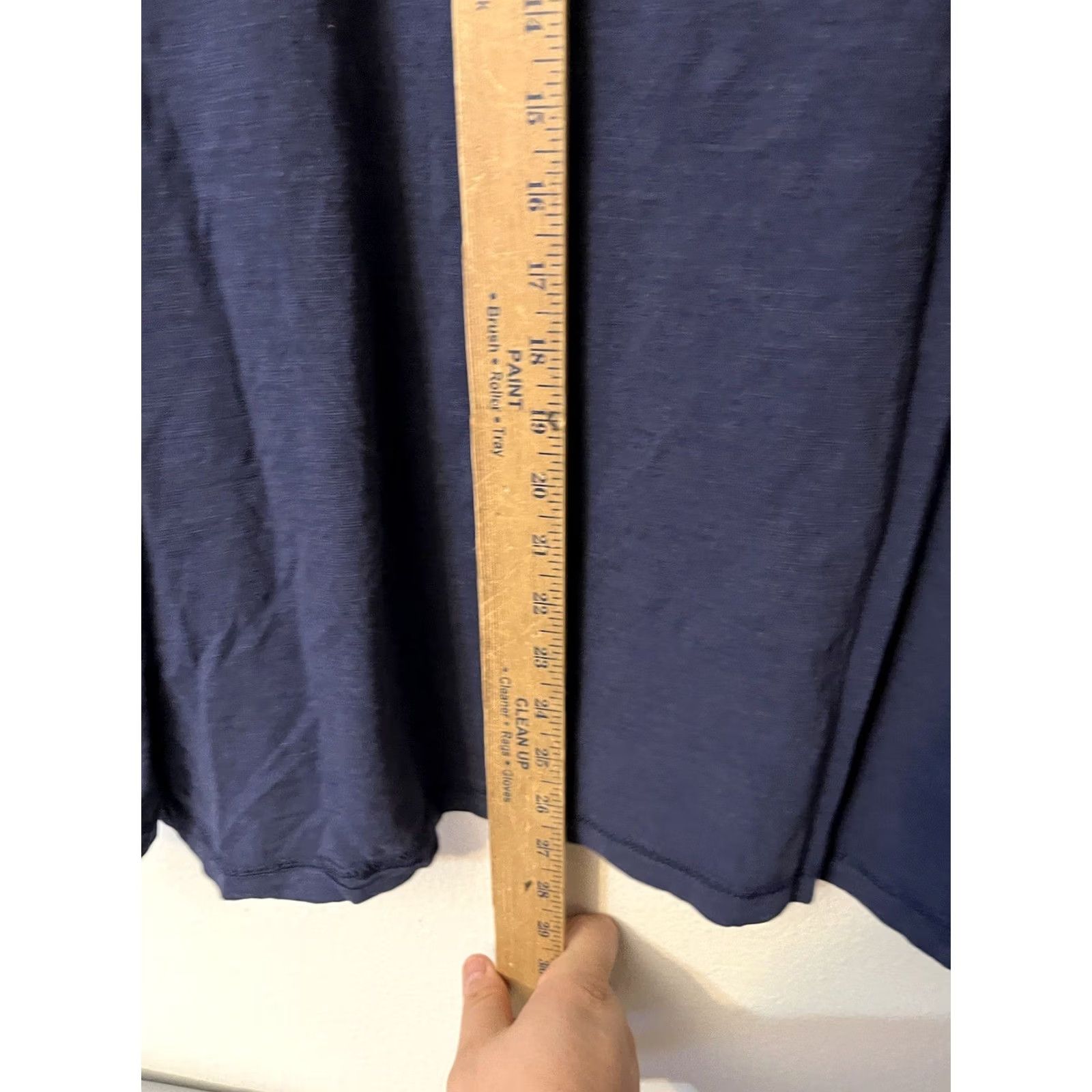 Lee Lee Henley Shirt Men's Size XL Navy Blue Solid Long Sleeve Size US XL / EU 56 / 4 - 4 Thumbnail