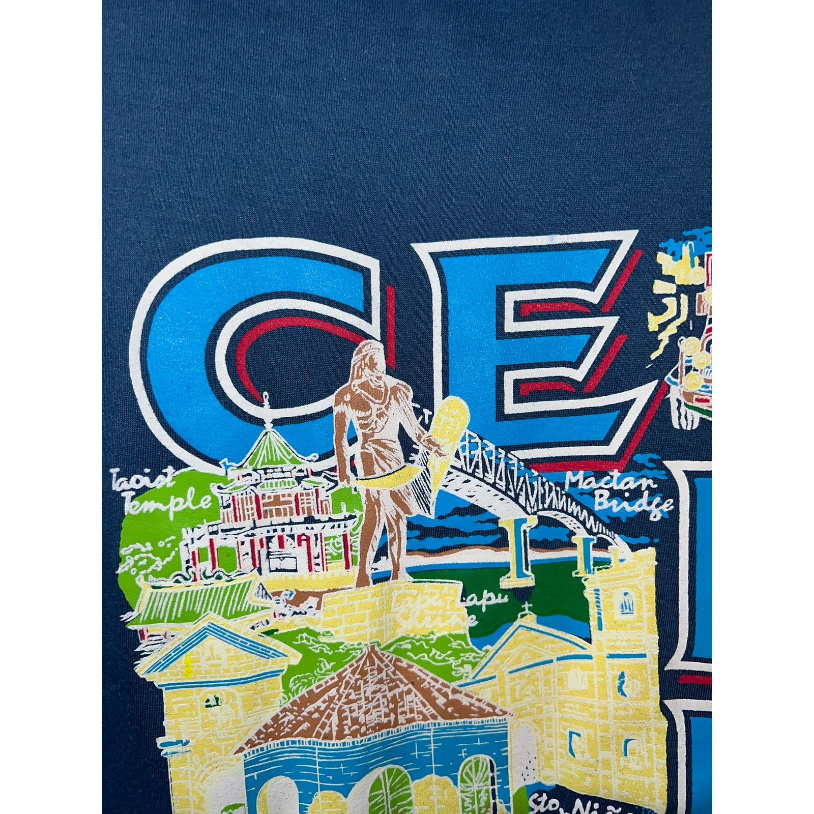 Vintage Vintage Philippines Shirt Cebu Sto. Nino Graphic Blue Tee M Size US M / EU 48-50 / 2 - 3 Thumbnail