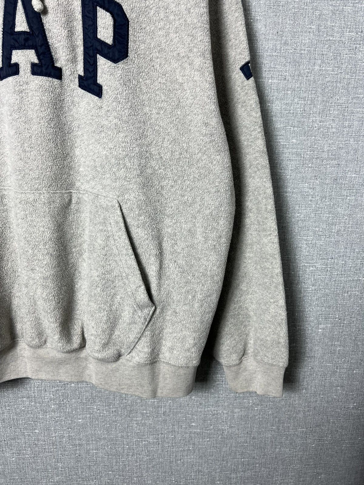 Gap Vintage Gap Pullover Fleece Grey Oversized Hoodie Size US M / EU 48-50 / 2 - 6 Thumbnail