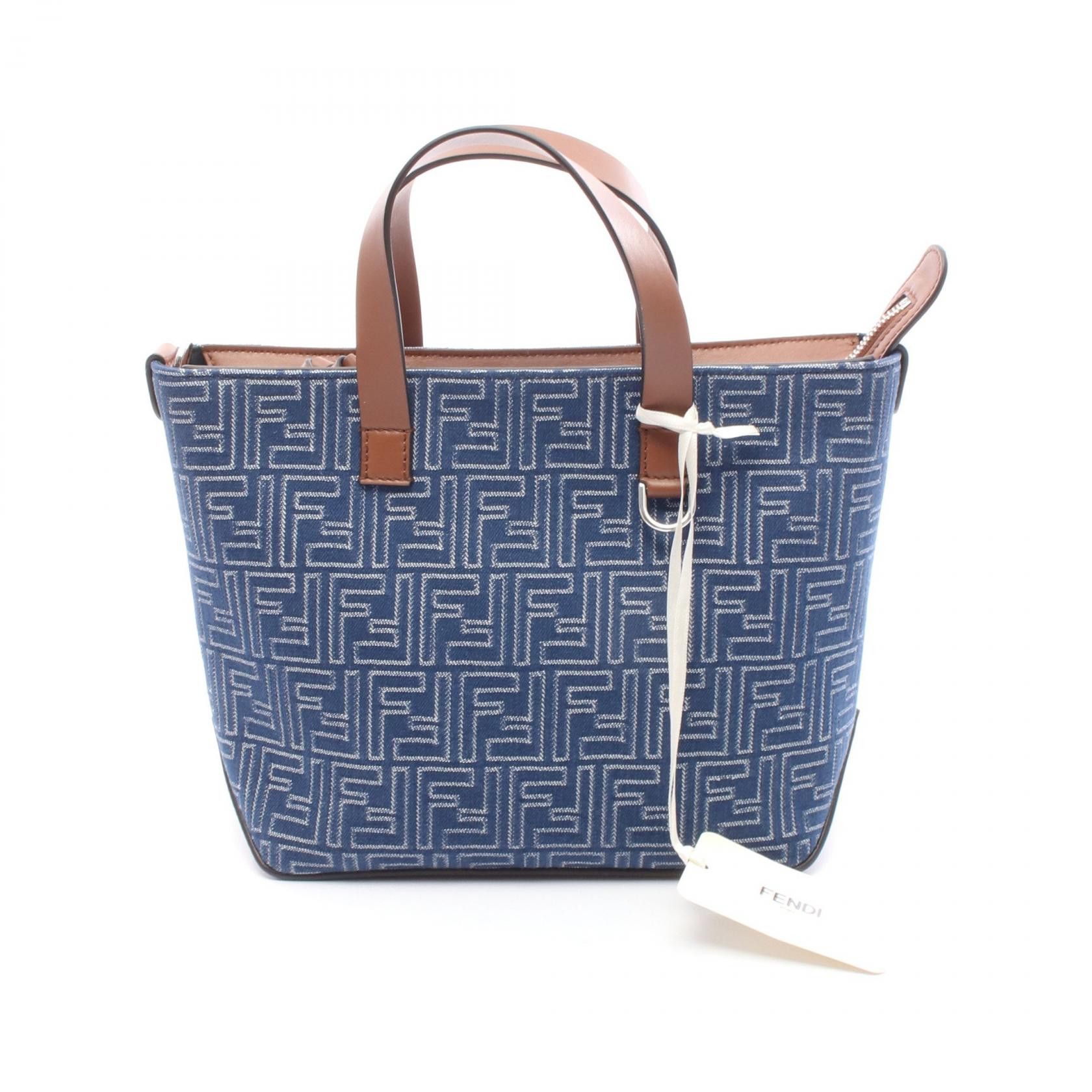 Fendi Fendi Fendi FF Shopping Bag Fabric Handbag Textile Handbag 7VA658AUGOF1SCG DUTY FREE for USA Size ONE SIZE - 1 Thumbnail
