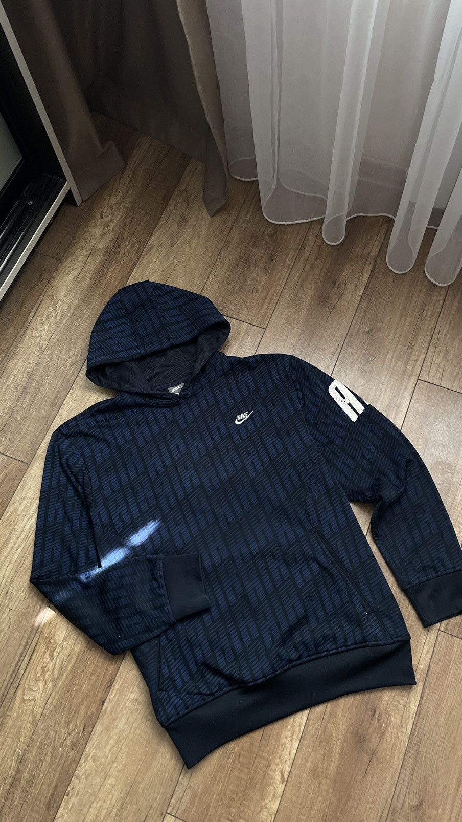 Nike × Vintage Nike vintage monogram hoodie Size US XL / EU 56 / 4 - 1 Thumbnail