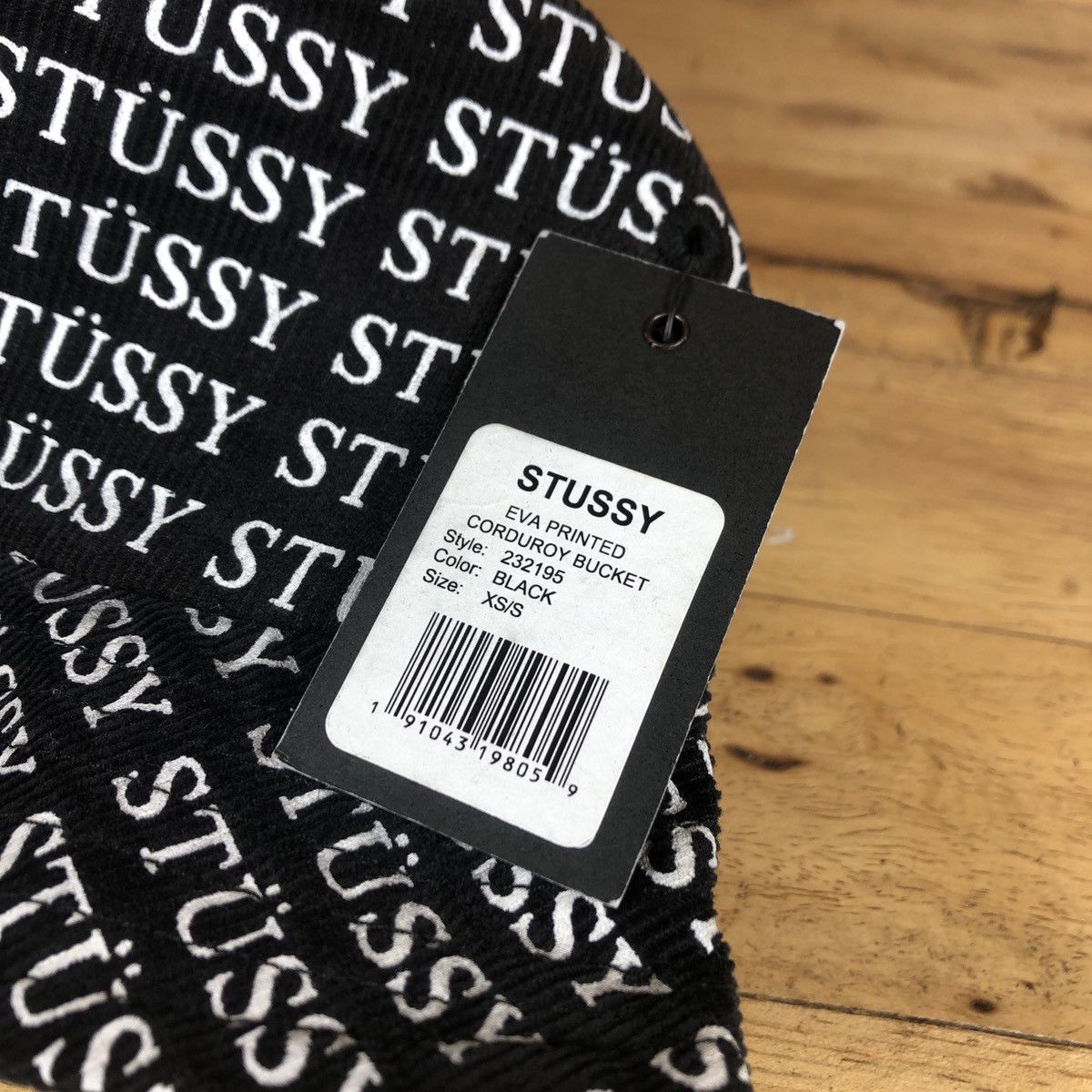 Stussy × Vintage Stussy Eva Printed Corduroy Bucket Size ONE SIZE - 4 Thumbnail