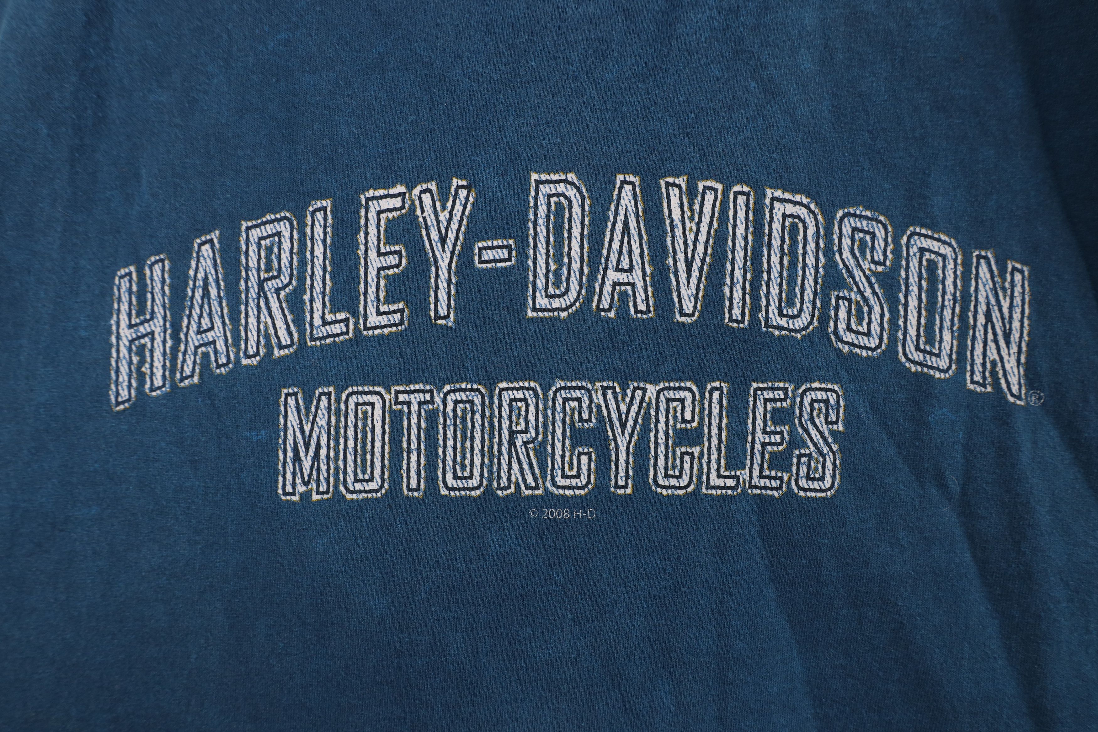 Harley Davidson × Vintage Vintage Y2K 2008 Harley Davidson Wash Sleeveless T-Shirt USA Size US XL / EU 56 / 4 - 4 Thumbnail