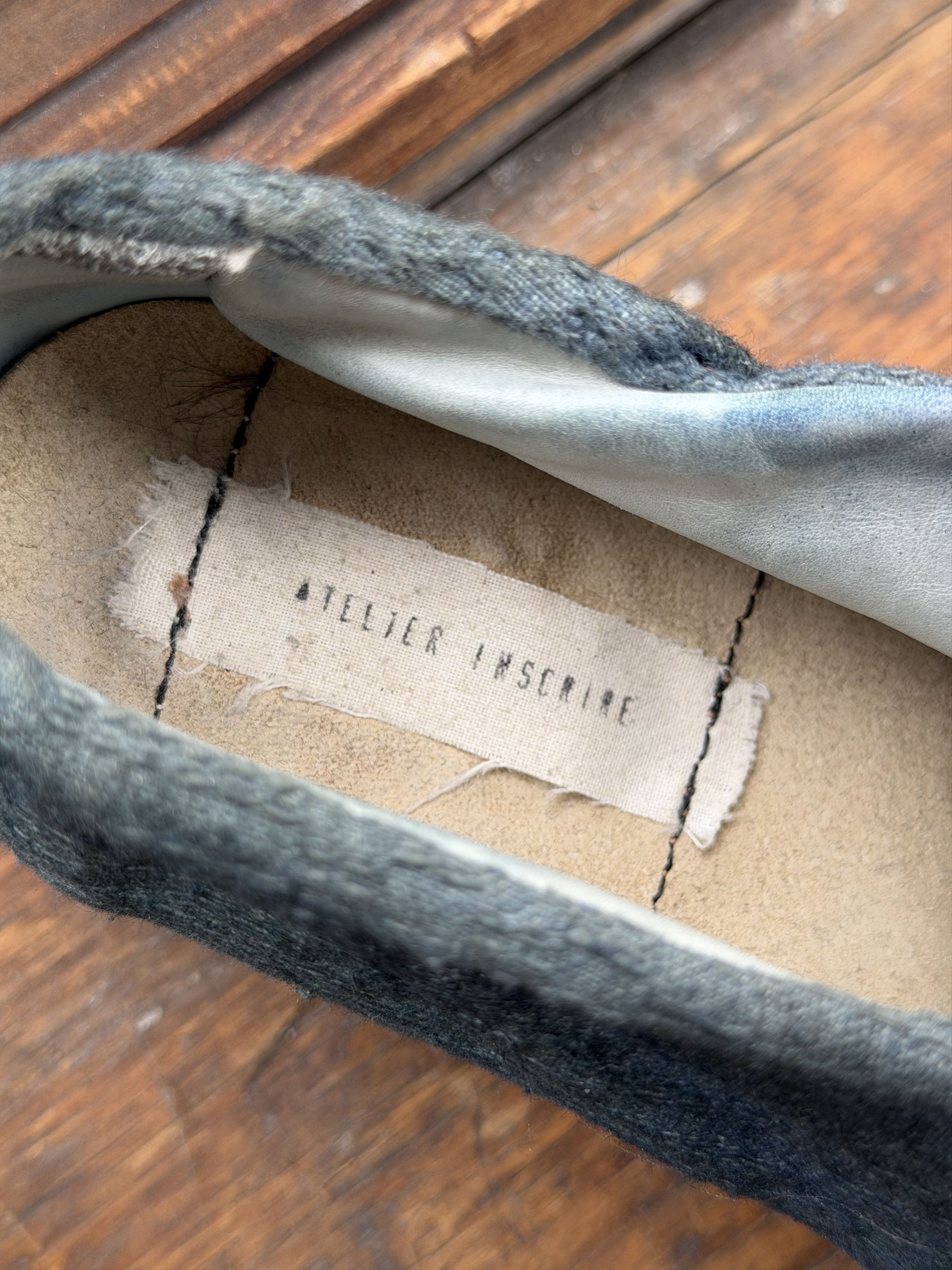 Other Atelier Inscrire CAP TOE DYED LINEN hemp dyed hat toe shoes Size US 9 / IT 39 - 3 Thumbnail