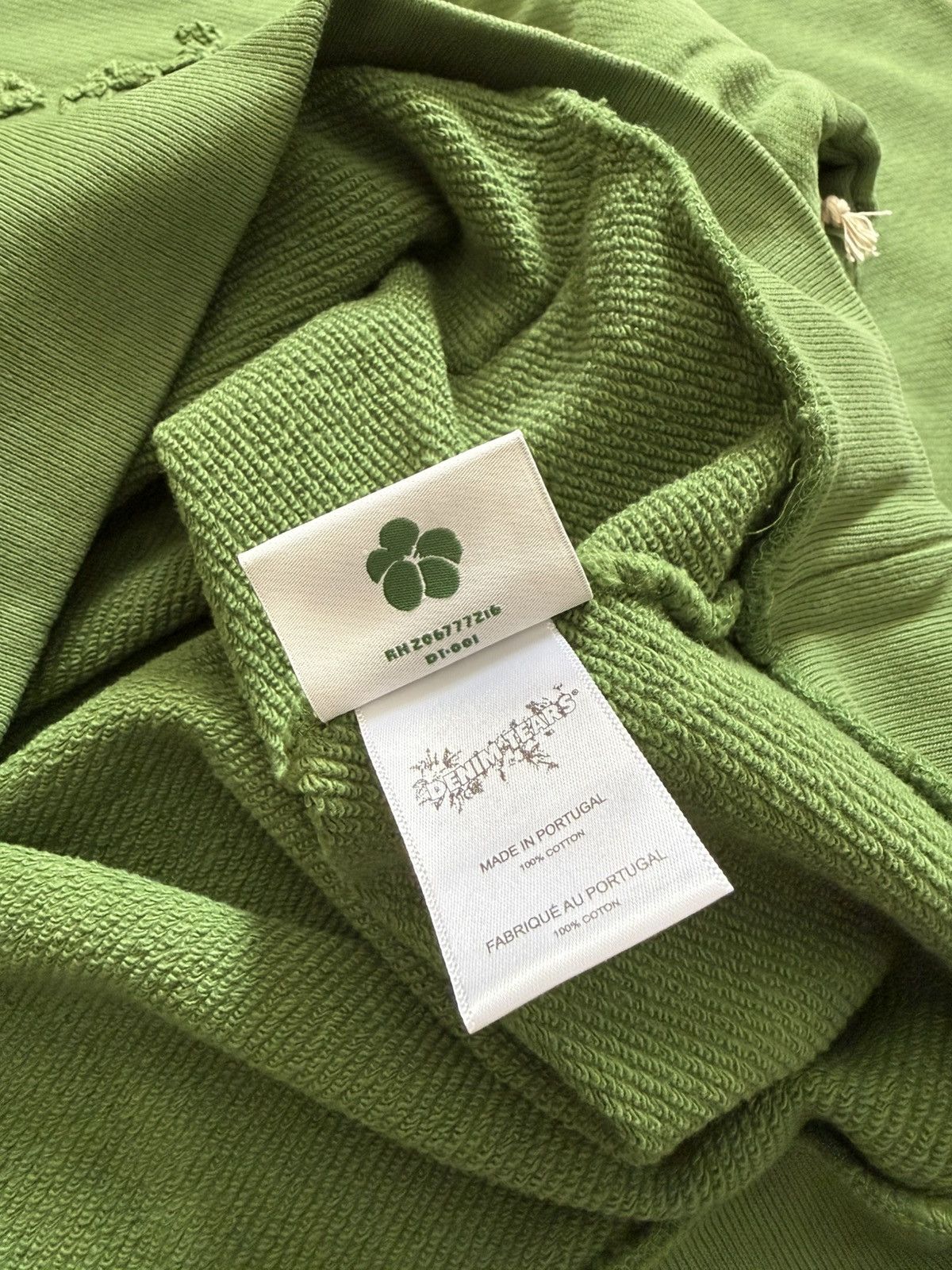 DENIM TEARS Denim Tears Cut Logo Hoodie Green Large Size US L / EU 52-54 / 3 - 11 Thumbnail