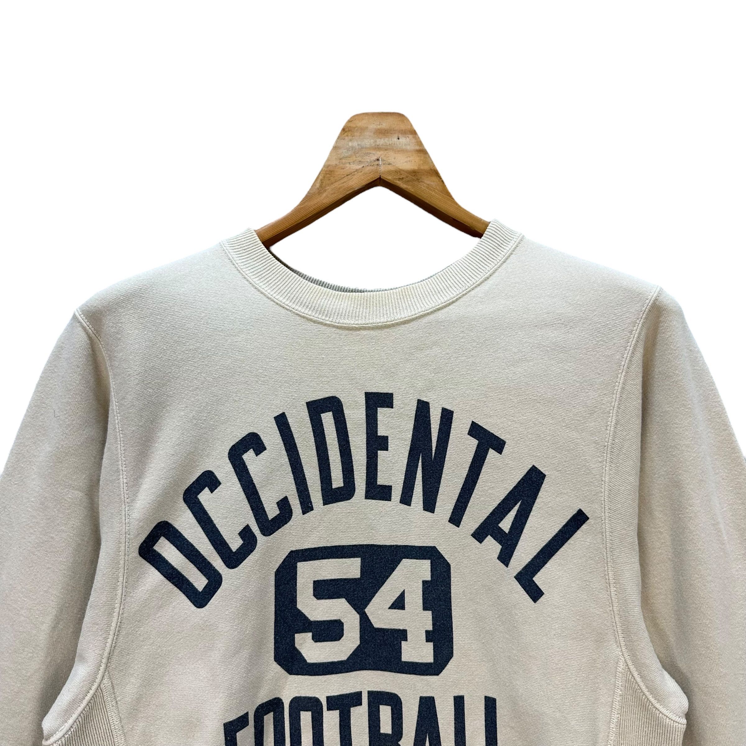 Japanese Brand Dubblework Warehouse Occidental Football Sweatshirt #9169-66 Size US M / EU 48-50 / 2 - 2 Thumbnail