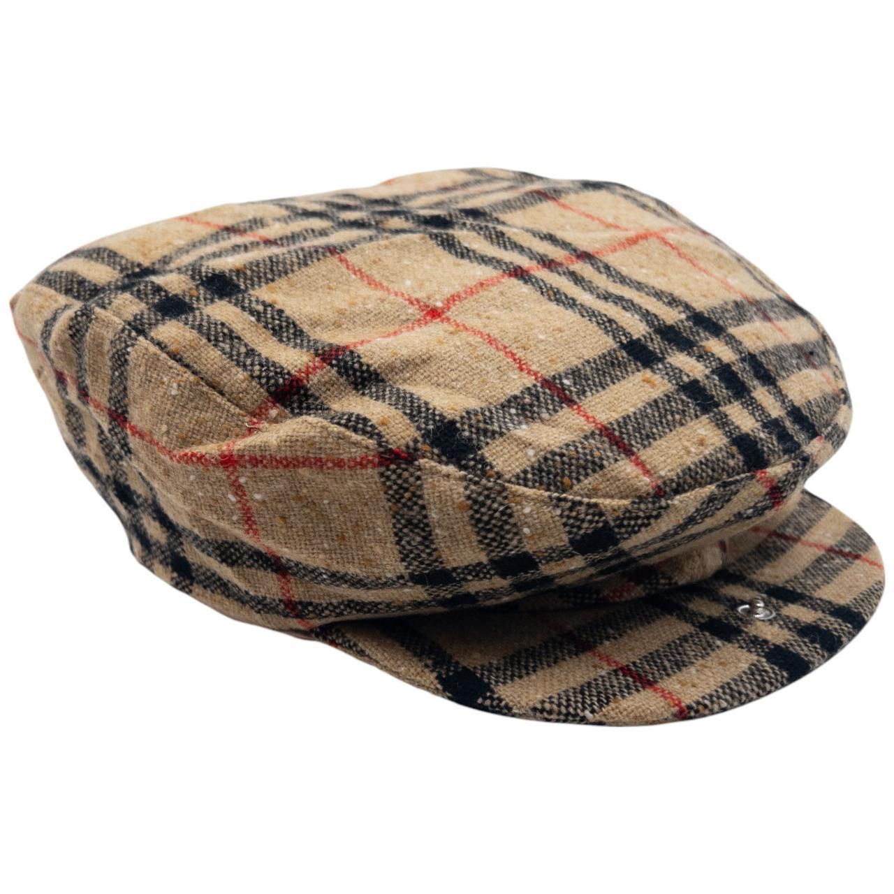 Burberry Vintage Burberry Nova Check Wool Flat-Cap Hat Size L/XL Size ONE SIZE - 6 Thumbnail