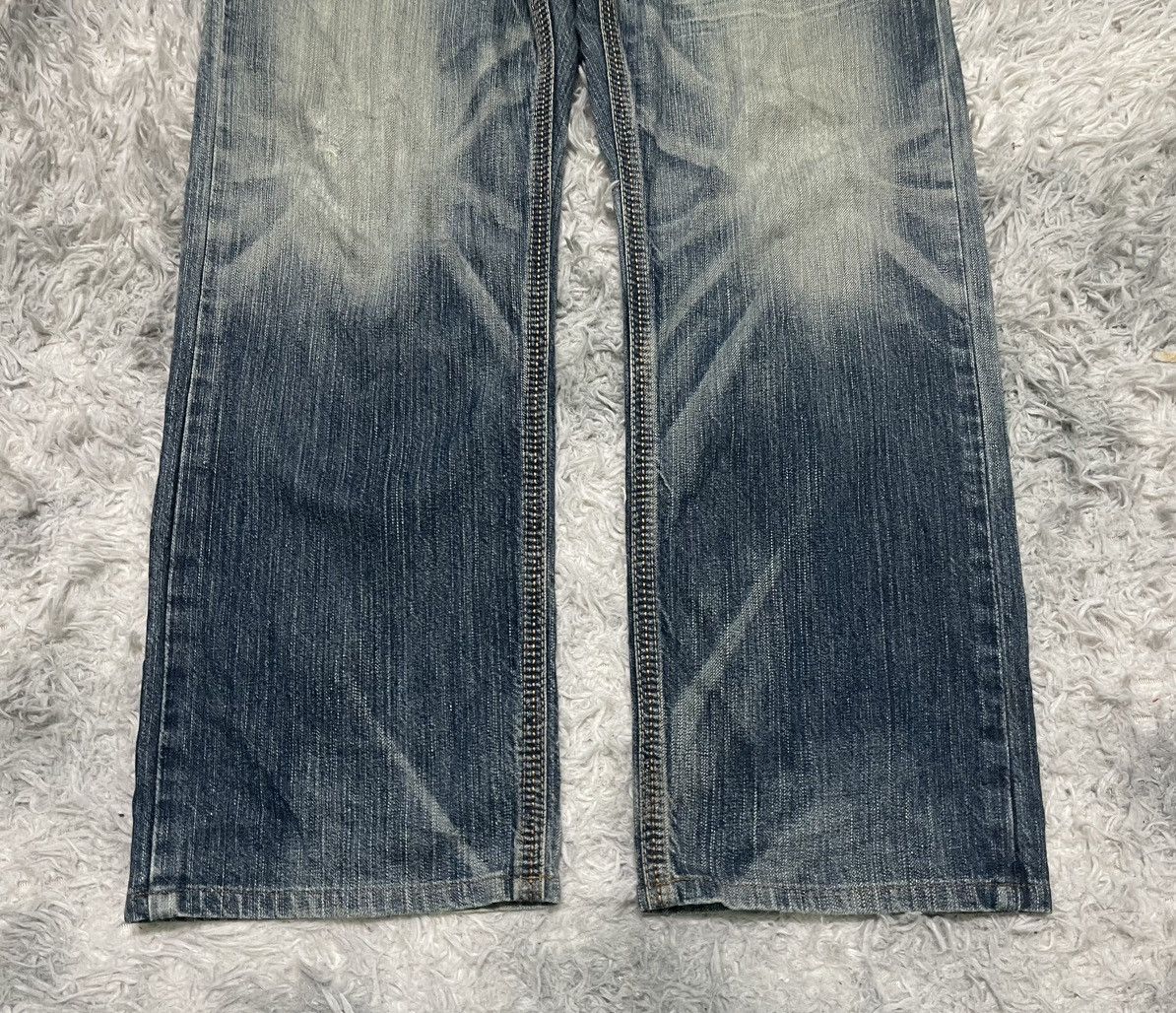 Edwin VINTAGE EDWIN EXCLUSIVE VINTAGE DISTRESSED JEANS RARE Size US 34 / EU 50 - 4 Thumbnail