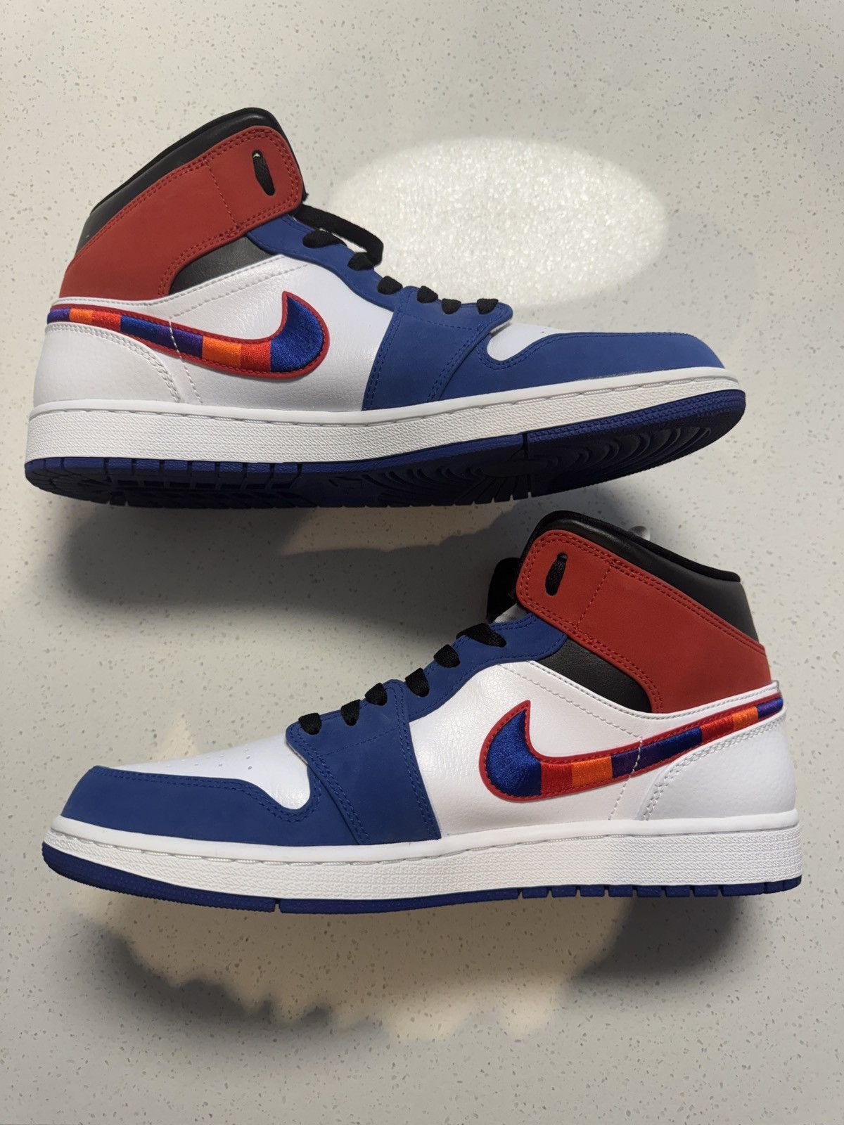 Jordan Brand × Nike Jordan 1 Mid - Multi Color Swoosh Size US 11 / EU 44 - 6 Thumbnail