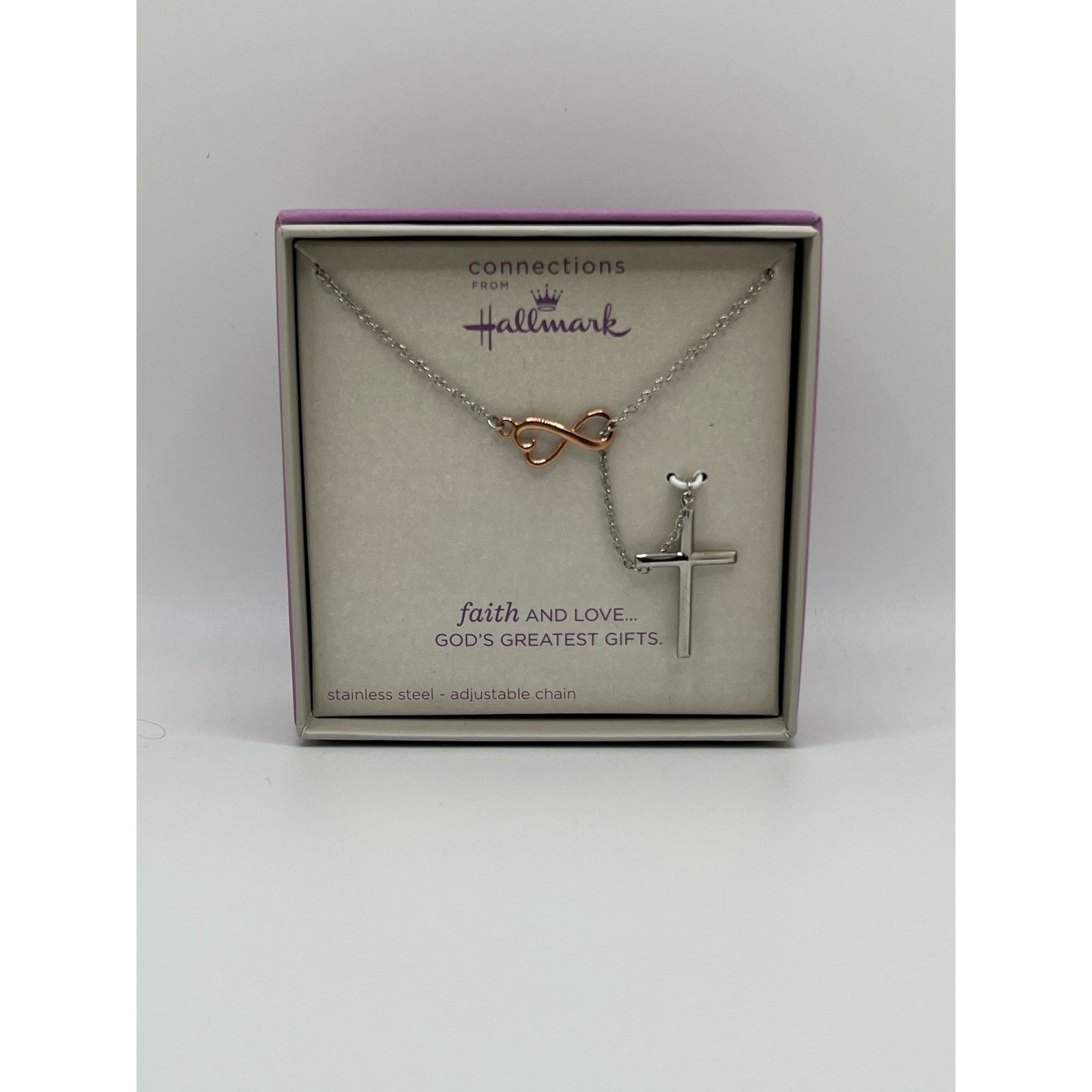 Other NWT-Hallmark Stainless Steel Cross Infinity Lariat Pendant Size ONE SIZE - 2 Thumbnail