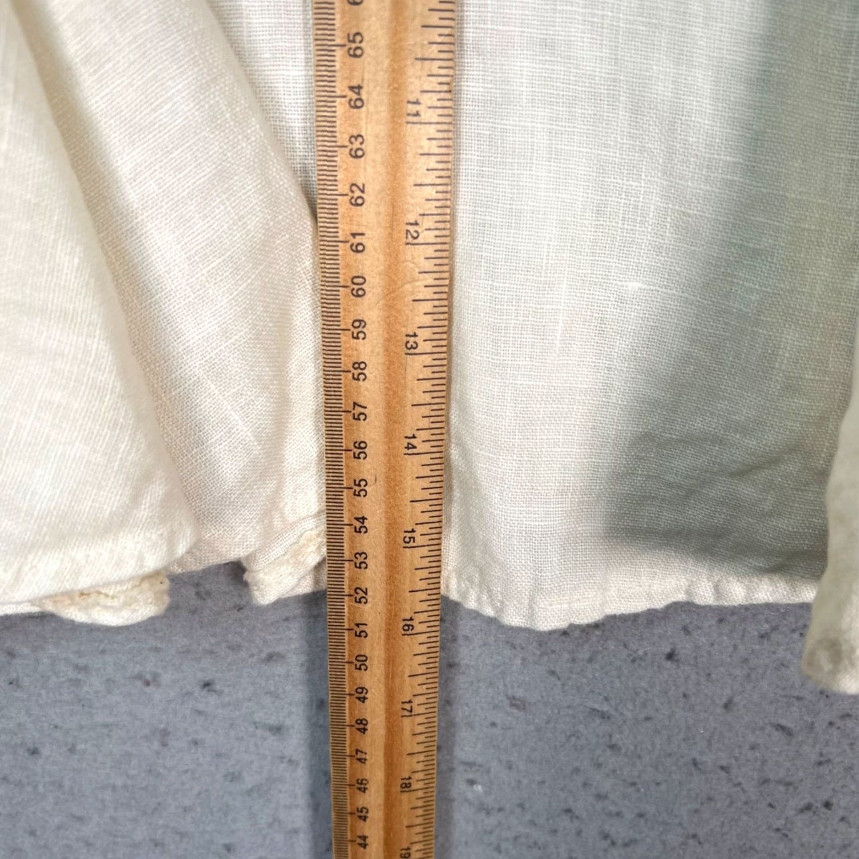 Vintage Côtes Et Lin Womens Small Flared Linen Skirt Ivory Made In Italy Lightweight Casual Summer Linen Skirt Womens S Ivory Flare Size 28" / US 6 / IT 42 - 7 Thumbnail
