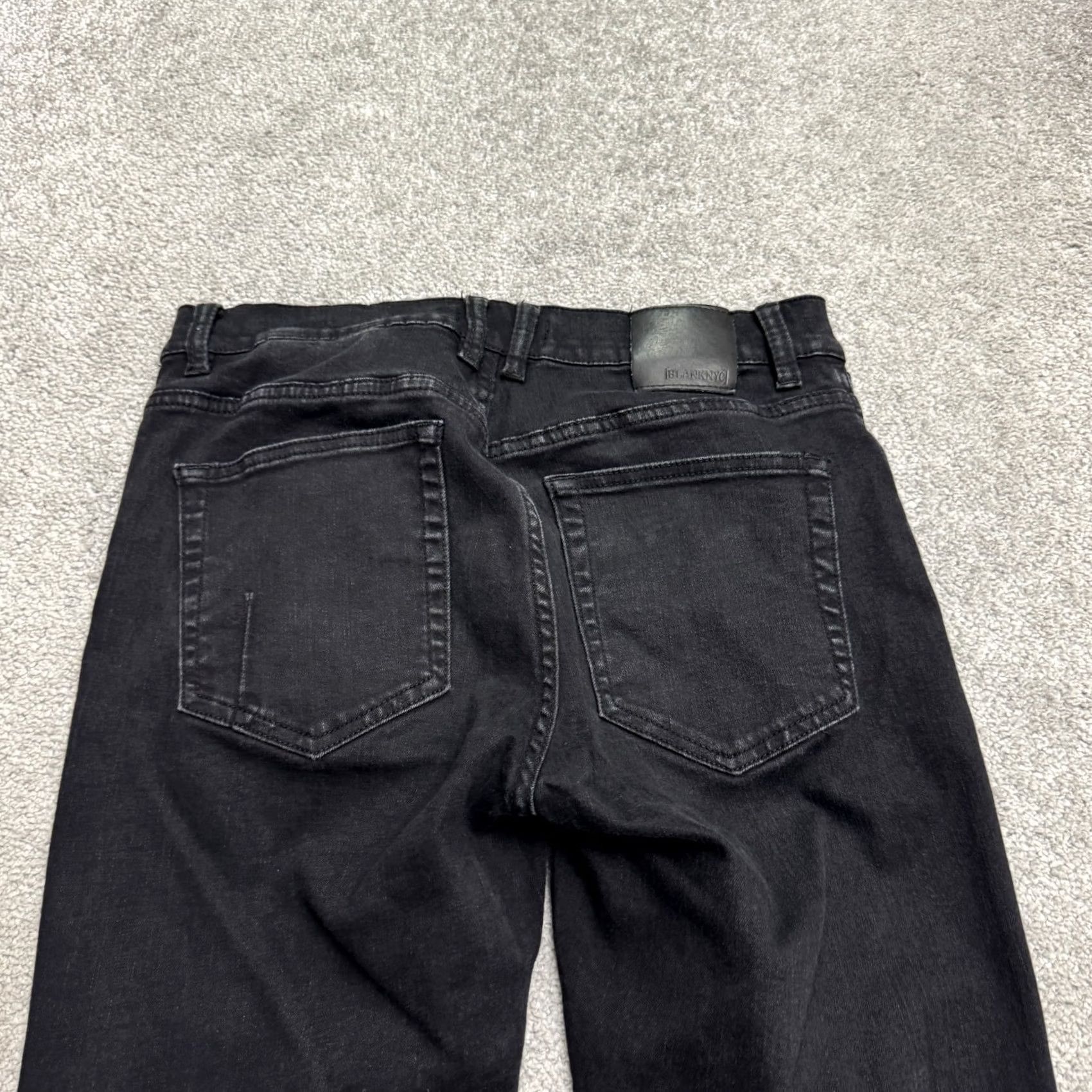 Vintage BLANKNYC Jeans Mens 32 Black Stretch Slim Fit Straight Leg Denim Horatio Casual Size US 32 / EU 48 - 5 Thumbnail