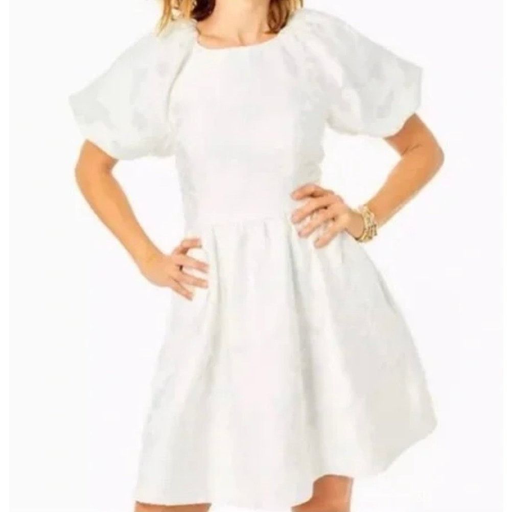 Lilly Pulitzer Lilly Pulitzer Knoxlie Silk Blend White Dress women sz 14 Size XL / US 12-14 / IT 48-50 - 2 Thumbnail