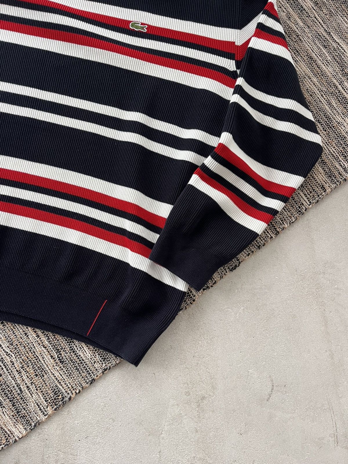 Lacoste Lacoste Made in France striped Minimalistic Sweater Y2K Size US XL / EU 56 / 4 - 7 Thumbnail