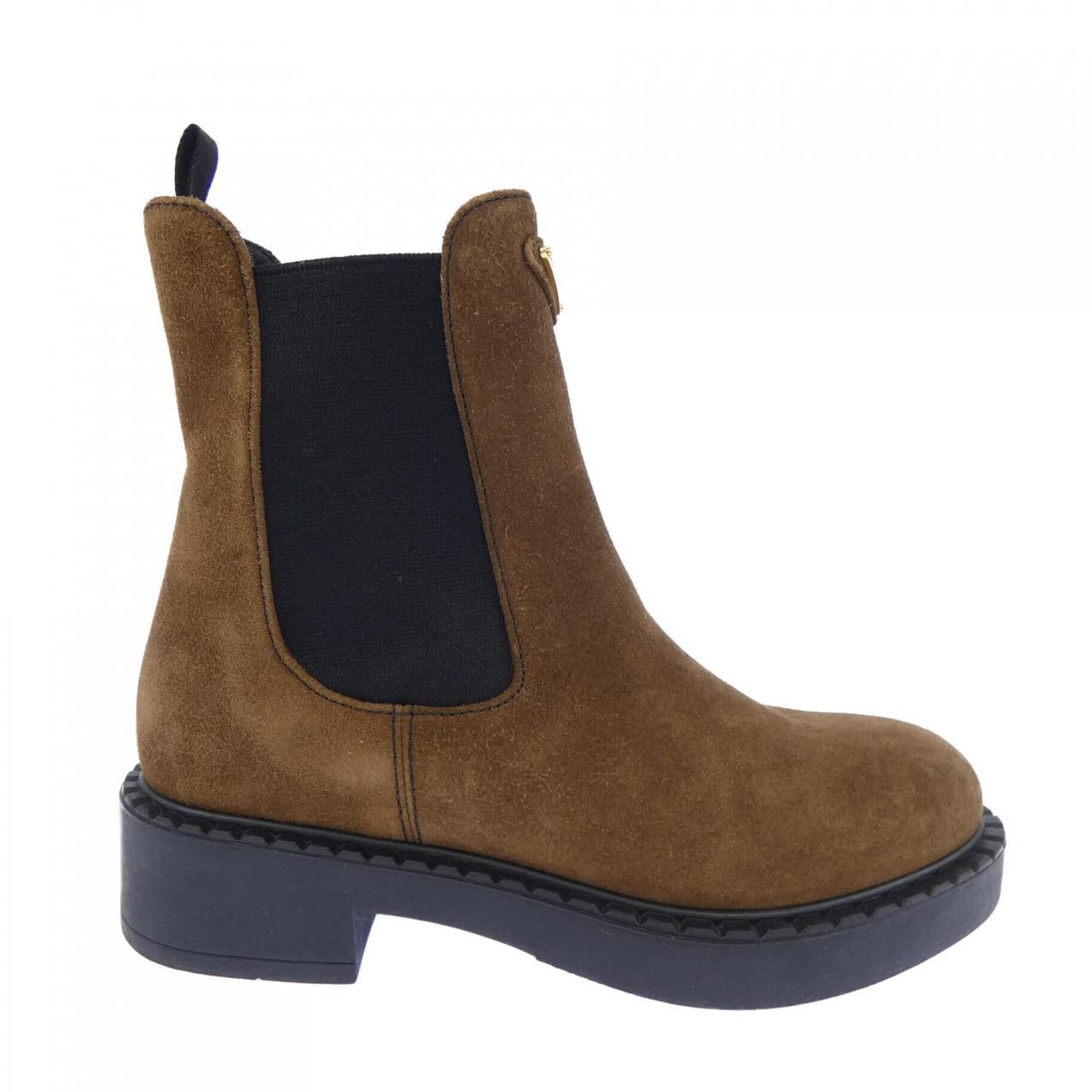 Prada Prada Prada Calf Suede Boots Leather Shoes 1T703N DUTY FREE for USA Size ONE SIZE - 1 Thumbnail