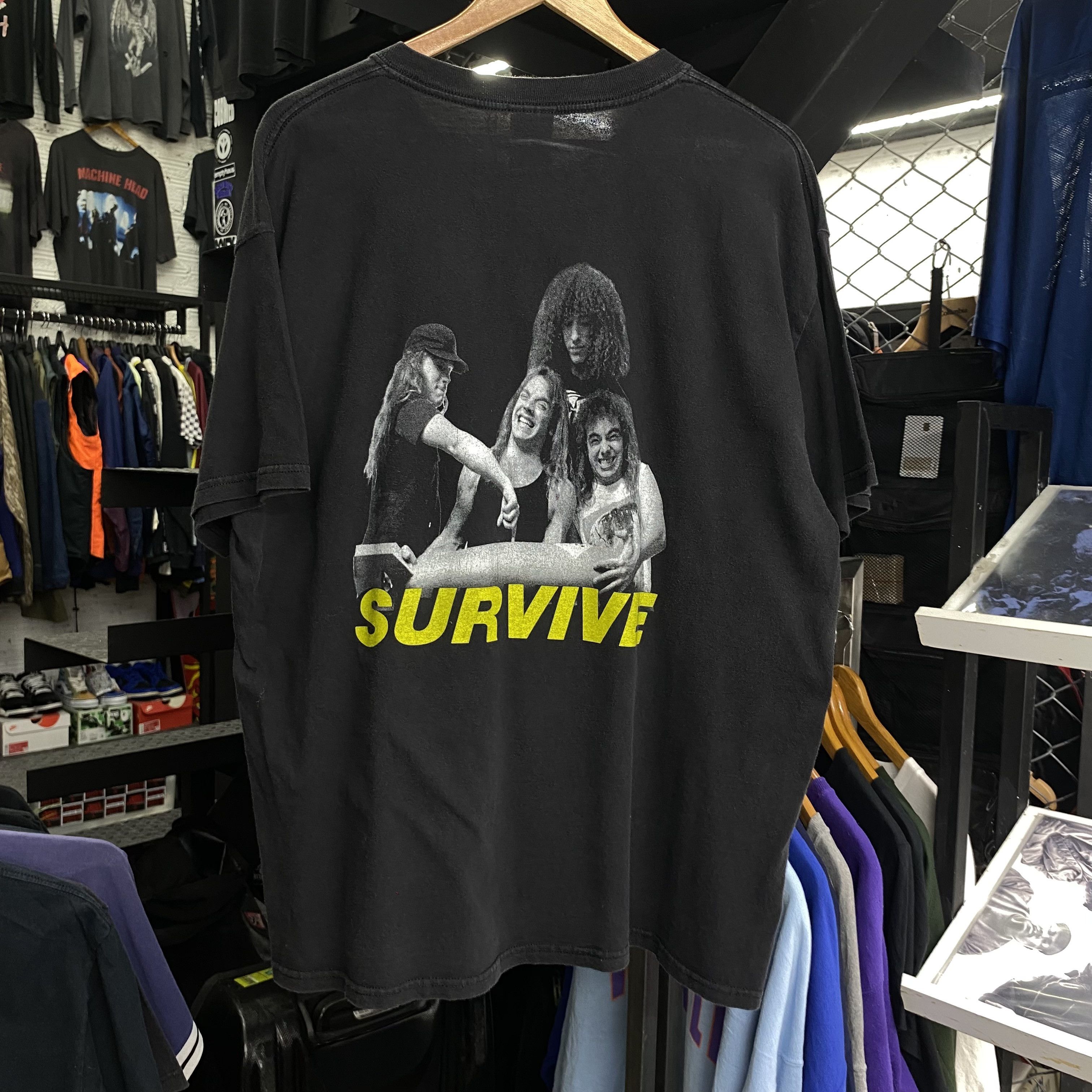 Band Tees NUCLEAR ASSAULT SURVIVE vtg2000s Reprint from 1988 Design Size US XL / EU 56 / 4 - 4 Thumbnail