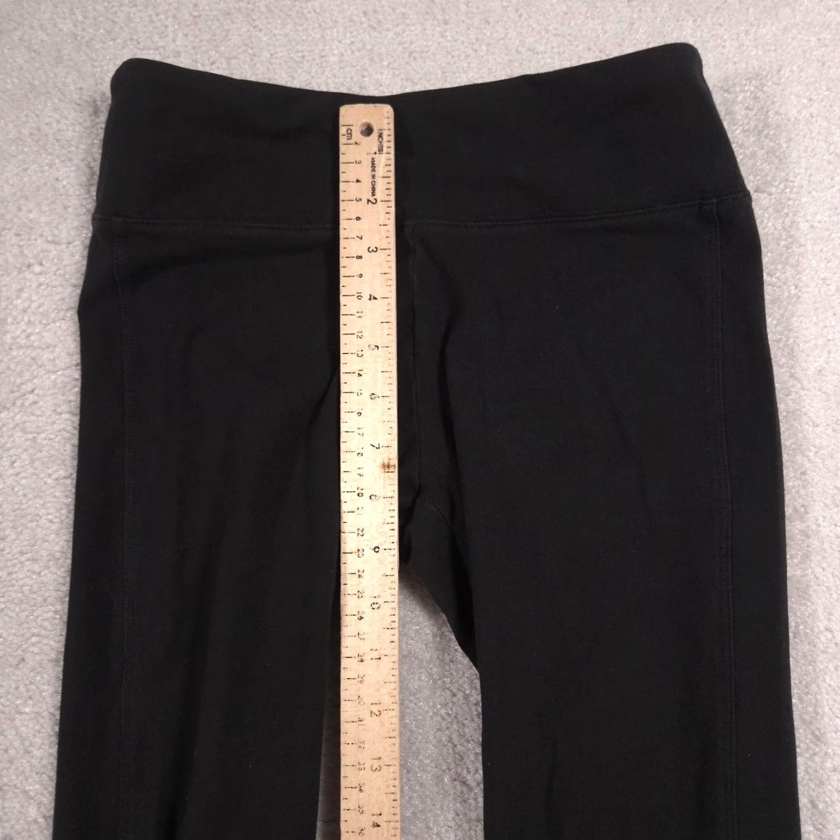 Vintage VINTAGE Victoria Sport Leggings Womens M Black High Rise Lattice Ankle Yoga Size 32" / US 10 / IT 46 - 7 Thumbnail
