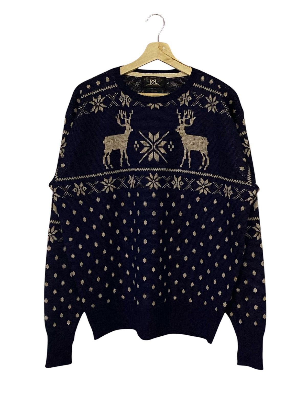 RRL Ralph Lauren Vintage Double RL Ralph Lauren Wool Knitwear Sweaters Size US L / EU 52-54 / 3 - 2 Thumbnail