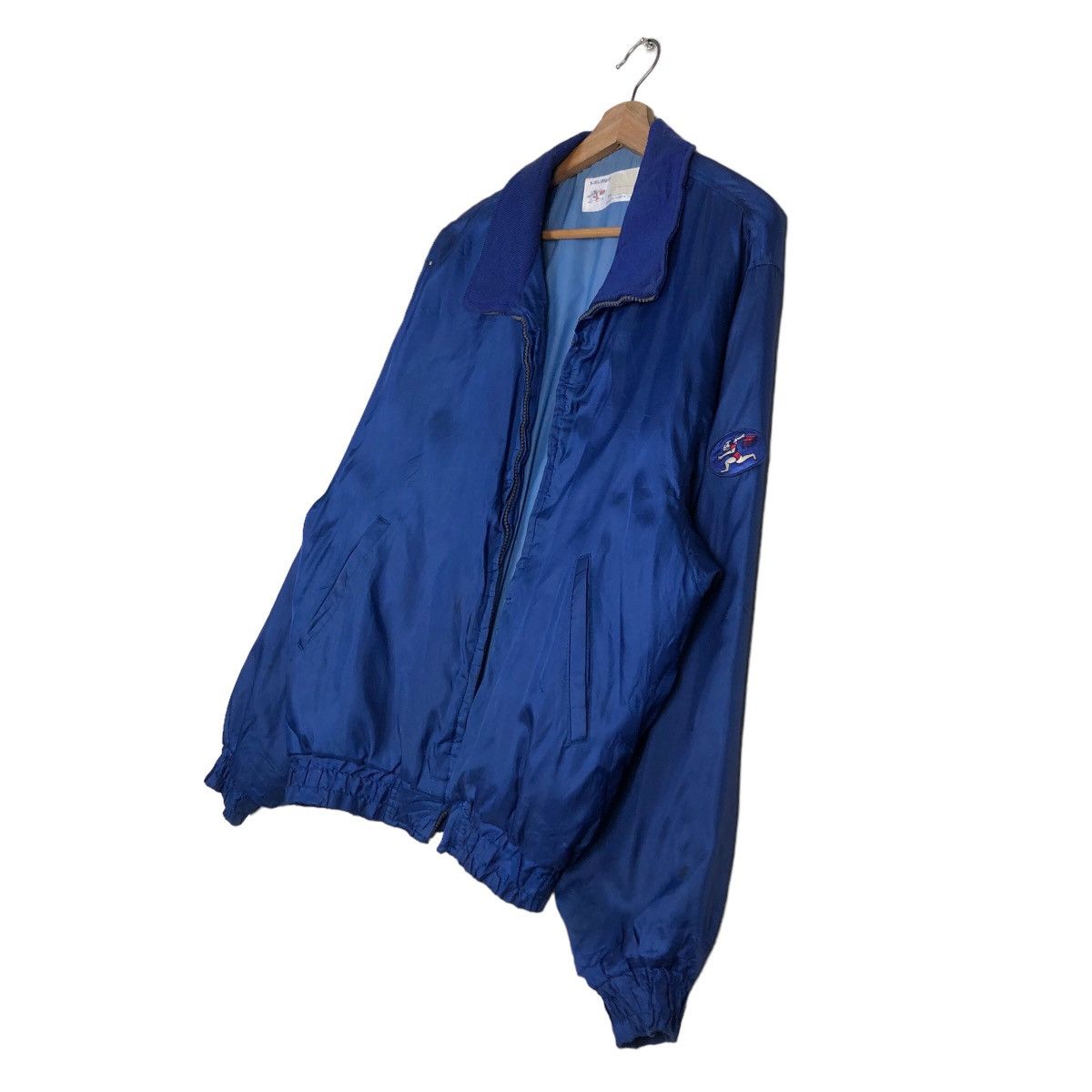 Japanese Brand 🔥Vintage Bomber Jacket Descente Sagawa Japan Big Logo Size US L / EU 52-54 / 3 - 2 Thumbnail