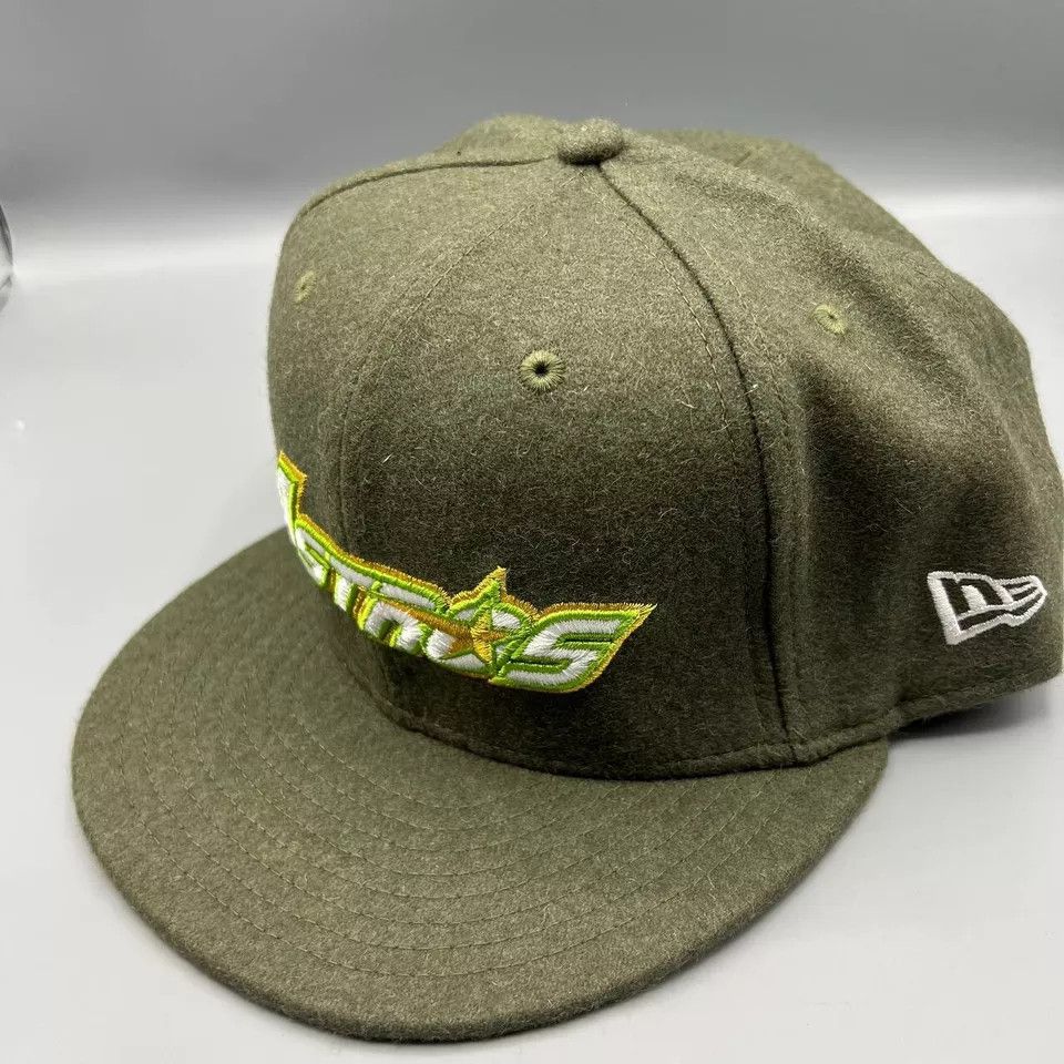 New Era Houston Astros Hat Men 8 59Fifty New Era Fitted Cap Wool New Size ONE SIZE - 2 Thumbnail
