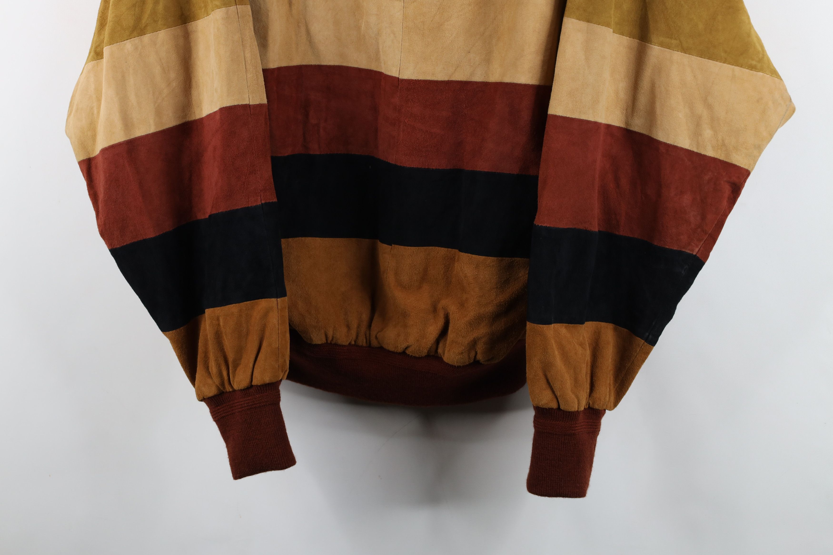 Vintage Vintage 90s Streetwear Reversible Suede Leather Silk Jacket Size US S / EU 44-46 / 1 - 3 Thumbnail
