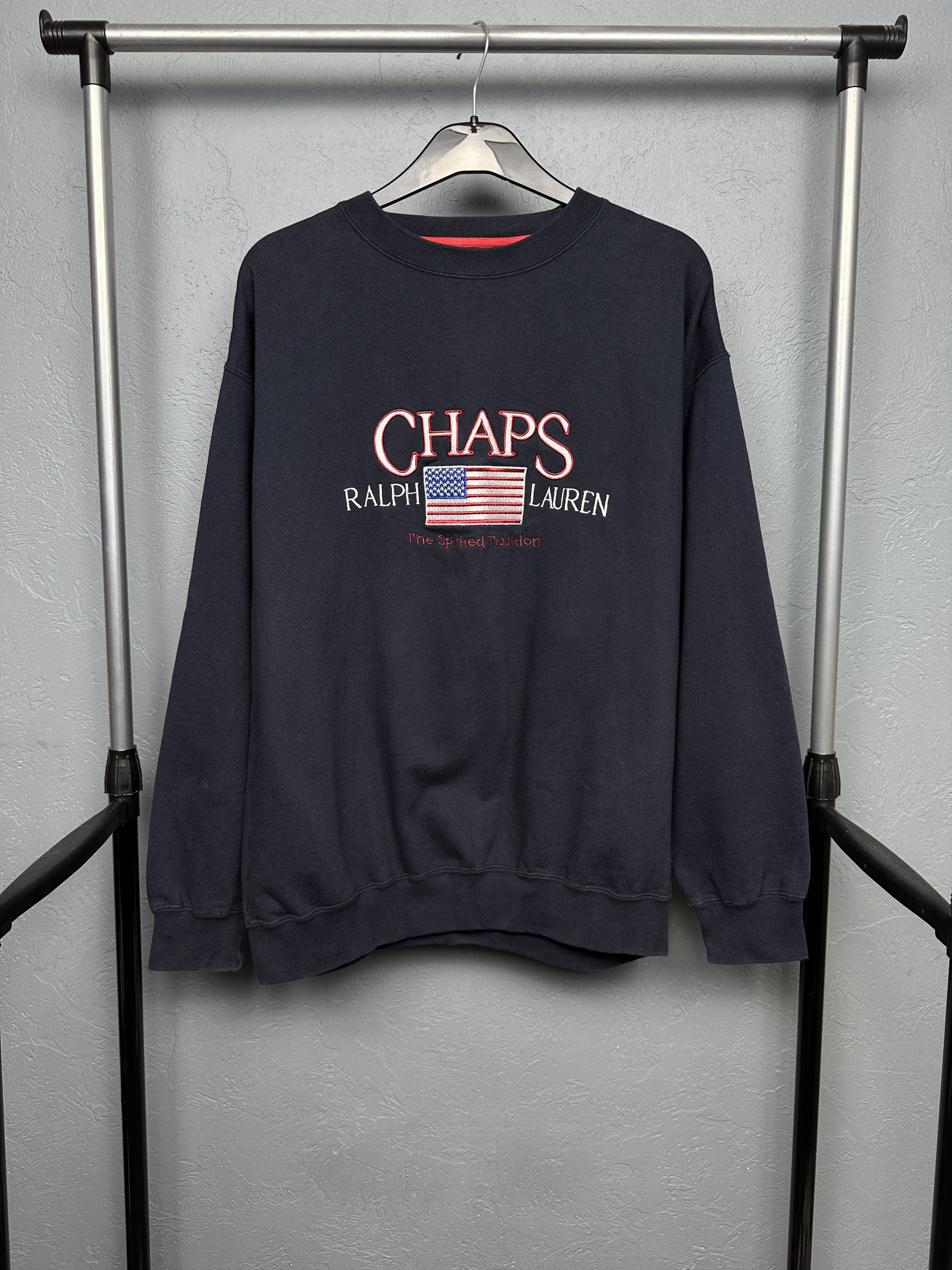 Chaps Ralph Lauren Chaps Polo Ralph Lauren 90s Vintage Mens Sweatshirt Size US M / EU 48-50 / 2 - 1 Thumbnail