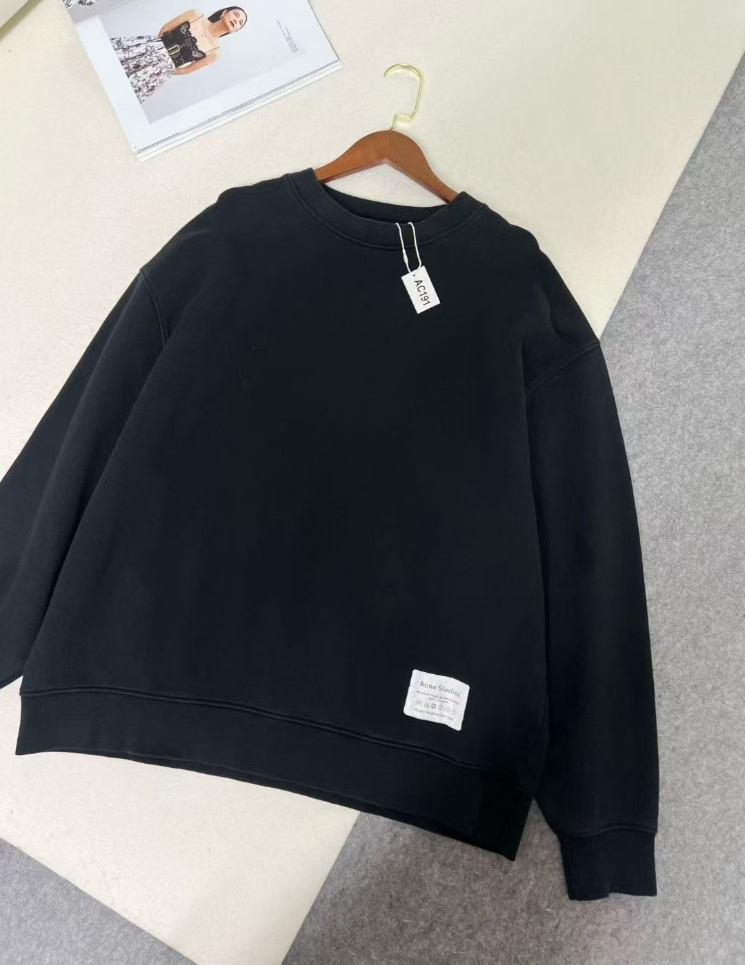 Acne Studios Acne Studios Black Crewneck Pullover Sweatshirt Size US S / EU 44-46 / 1 - 2 Thumbnail