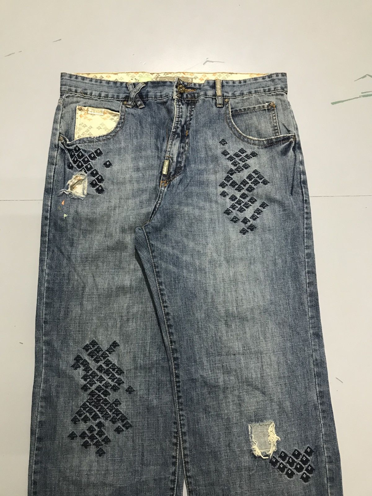 Southpole Vintage Hiphop embroidered denim Size US 36 / EU 52 - 4 Thumbnail