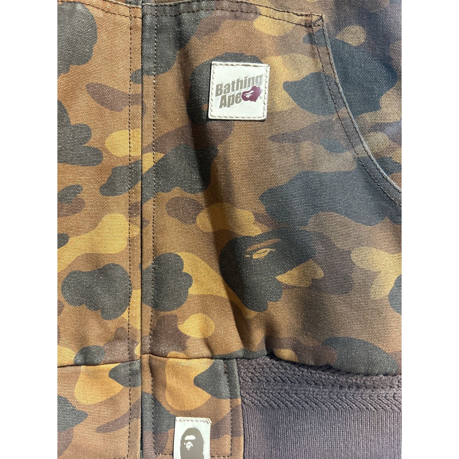 Bape BAPE SOLID 1ST CAMO REVERSIBLE WORK JACKET SIZE XL PREOWNED Size US XL / EU 56 / 4 - 5 Thumbnail