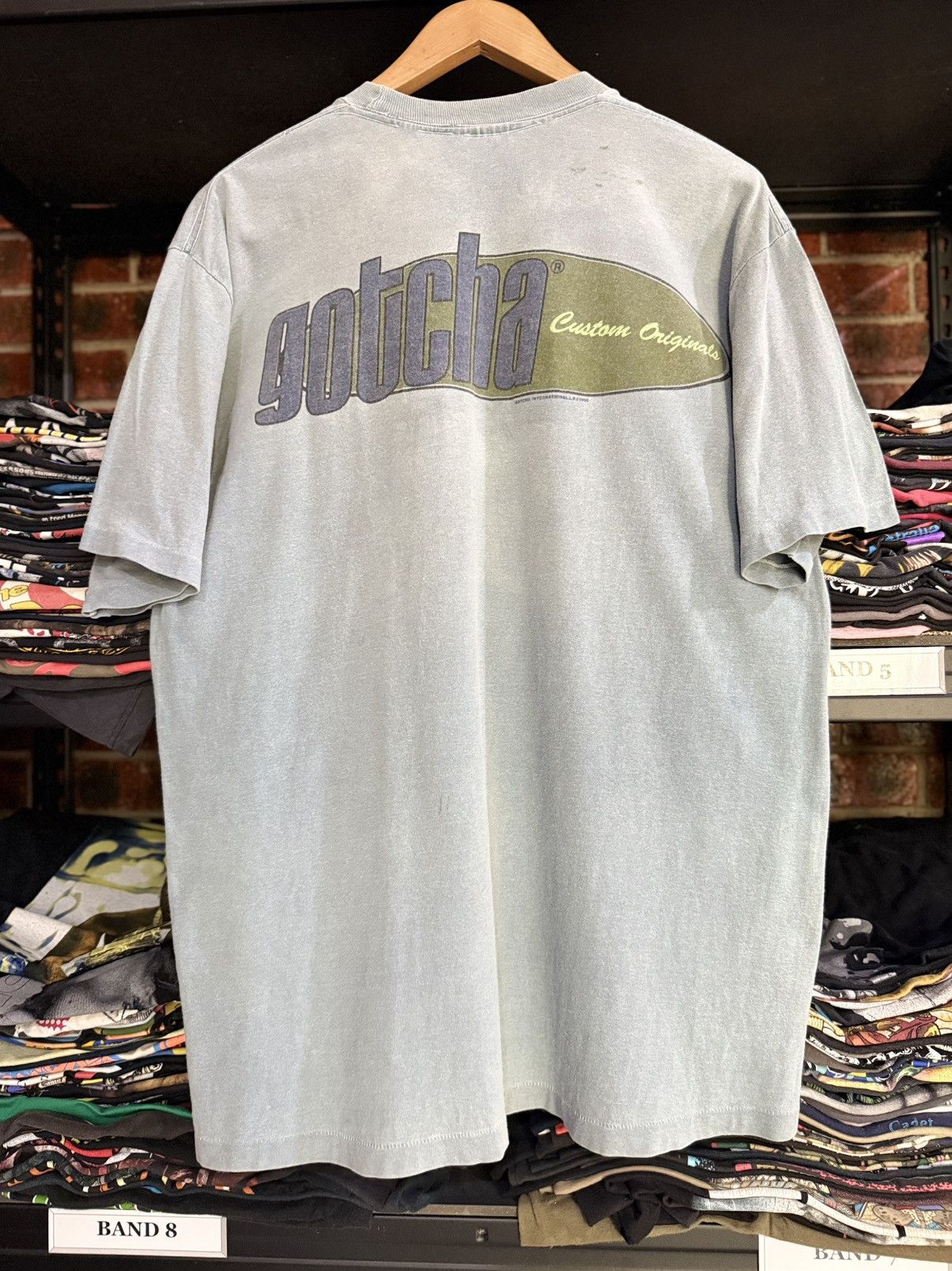 Gotcha × Vintage Thrashed Vintage 90s Gotcha Custom Original Surface Faded T Size US XL / EU 56 / 4 - 1 Thumbnail