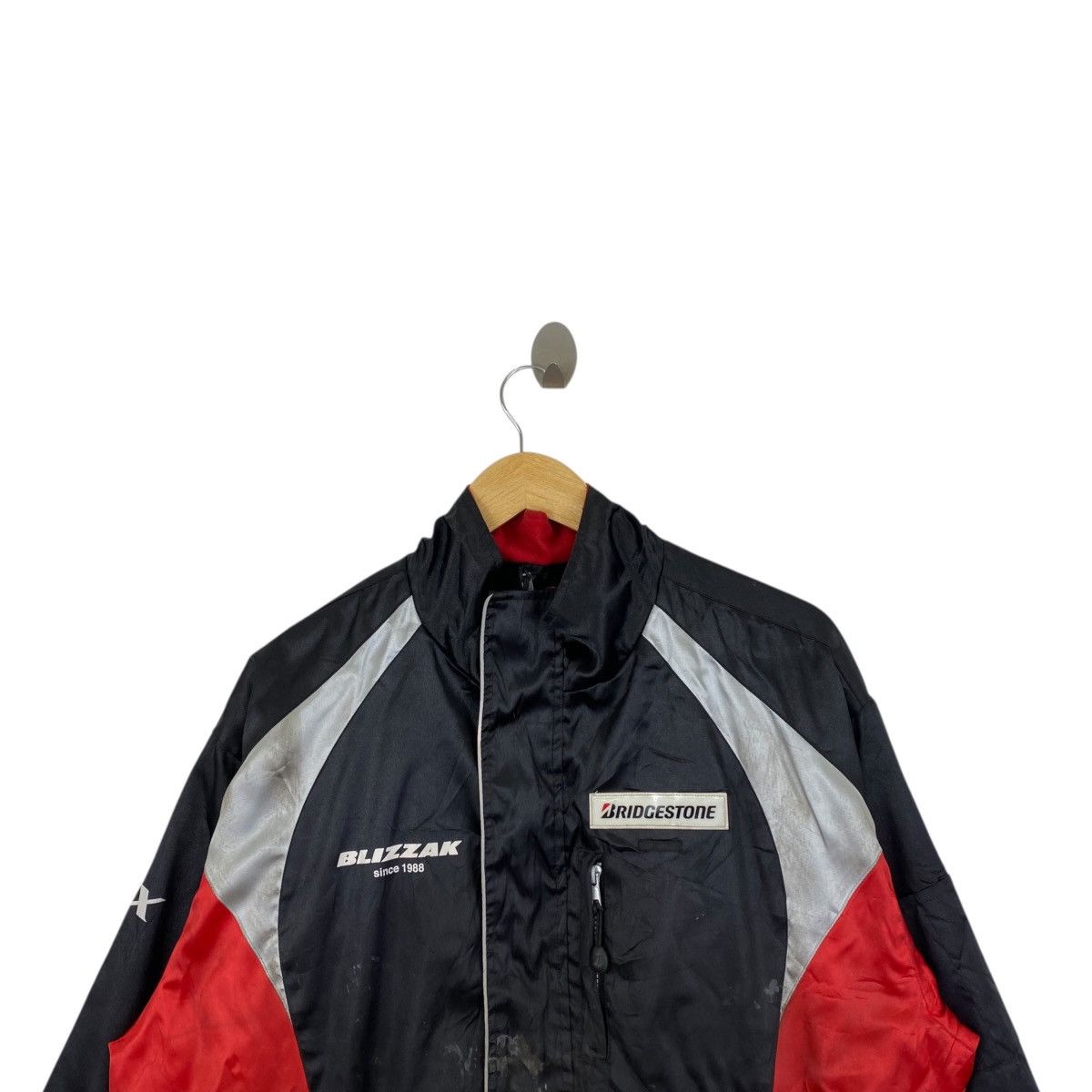 Vintage BLIZZAK VRX BRIDGESTONE Racing Team Formula1 Windbreaker Size US XL / EU 56 / 4 - 2 Thumbnail