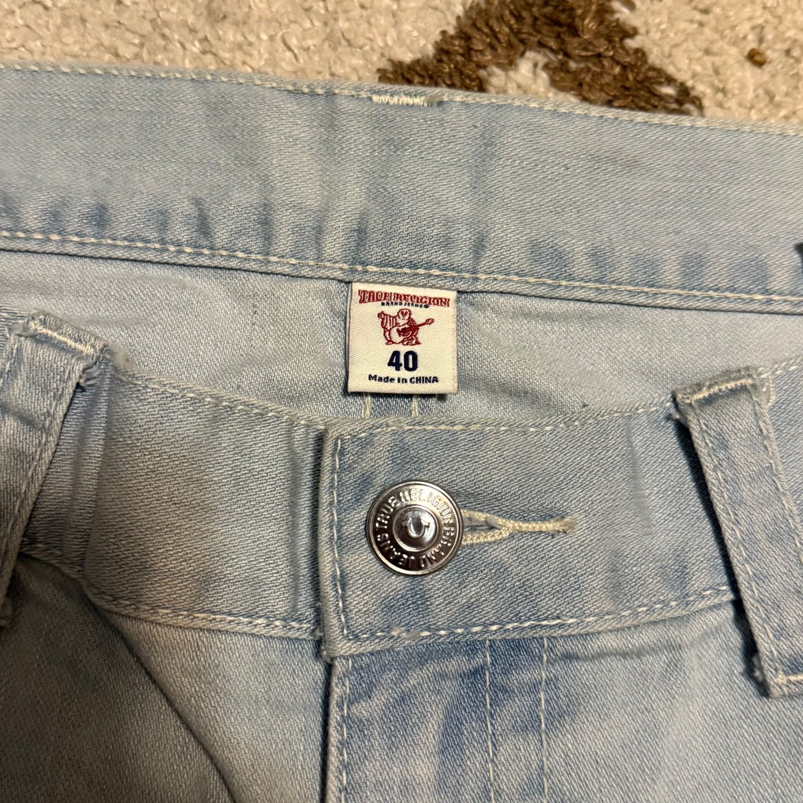 True Religion NWT True Religion Straight Flap Pocket Jeans Size 40 Size US 40 / EU 56 - 8 Thumbnail