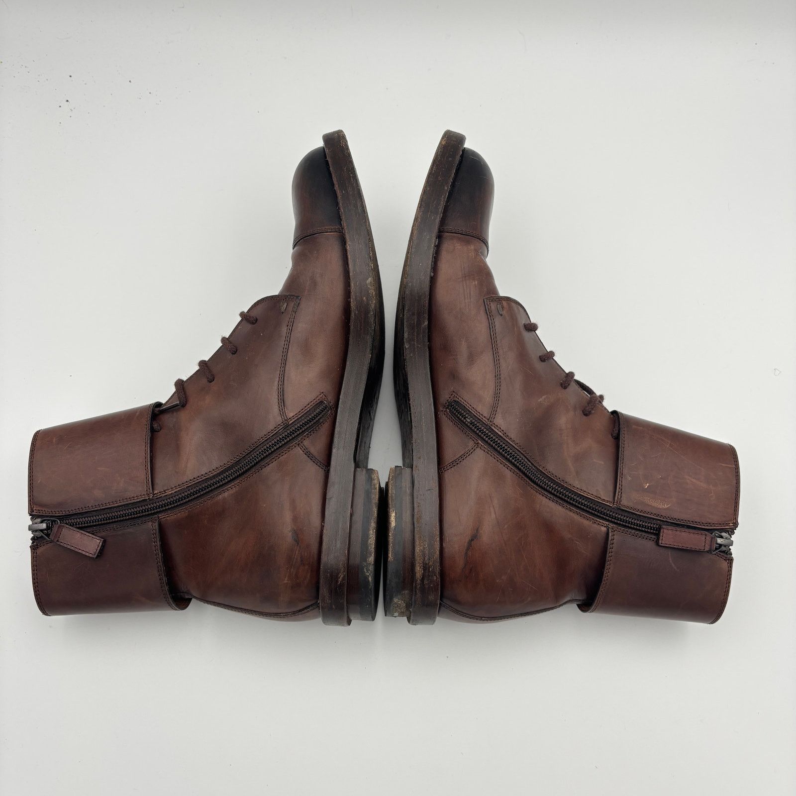 Gucci Gucci Officer Double Buckle Leather Military Boots Men's 11 Size US 11 / EU 44 - 6 Thumbnail