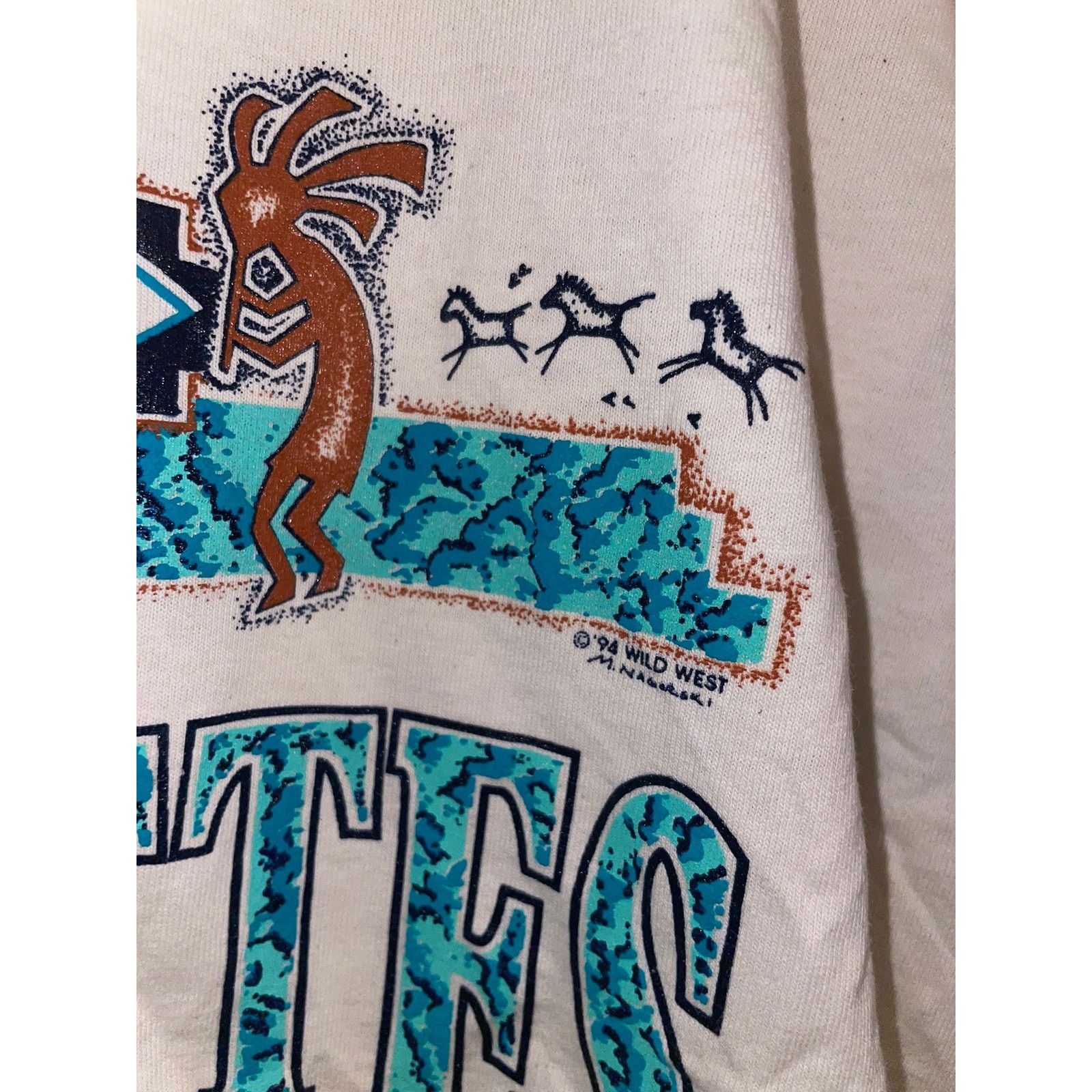 Jerzees Vintage Arizona The Buttes Tempe Kokopelli Beige Shirt Size US L / EU 52-54 / 3 - 6 Thumbnail