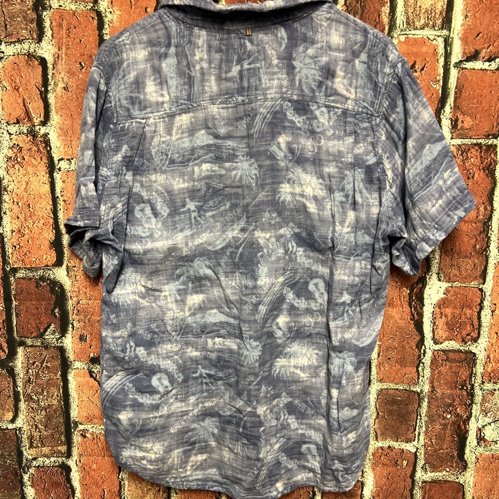 Vintage Margaritaville Button-Up Shirt L Men Blue Cotton Short Sleeve Hula Beach Hawaiian Button-Up Casual Size US L / EU 52-54 / 3 - 3 Thumbnail