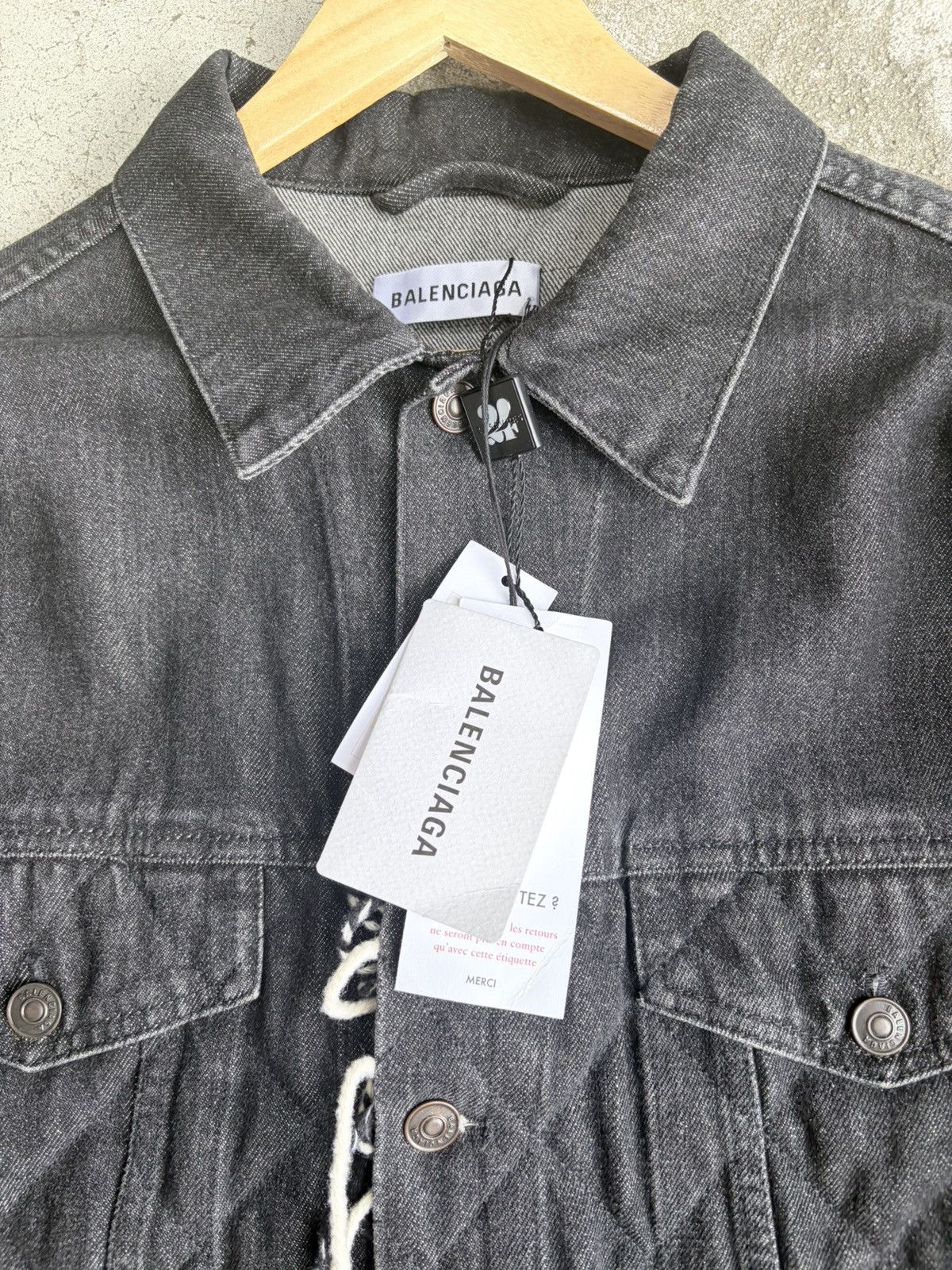 Balenciaga Balenciaga NWT fw18 runway denim layered trench Size US L / EU 52-54 / 3 - 2 Thumbnail