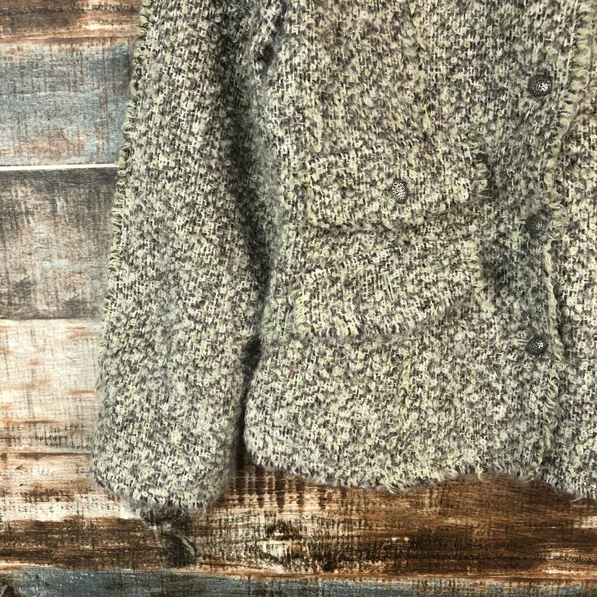Japanese Brand Eterno Bellezza italy Green Cardigan Knitwear #A2011 Size XS / US 0-2 / IT 36-38 - 7 Thumbnail