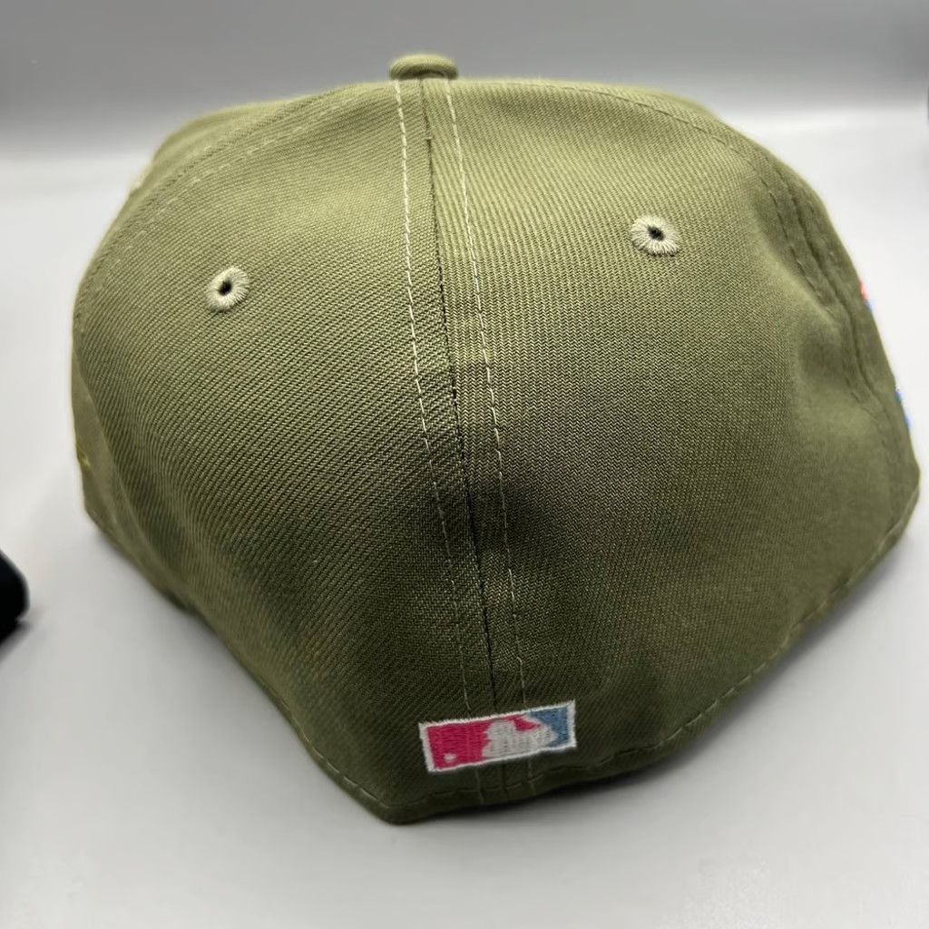 New Era Chicago Cubs Hat Men 7 1/2 Green 59Fifty New Era Fitted Cap Size ONE SIZE - 6 Thumbnail