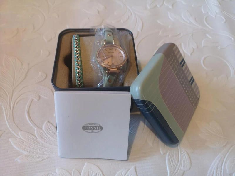 Fossil fossil green strap come with bracelet watch set Size ONE SIZE - 7 Thumbnail