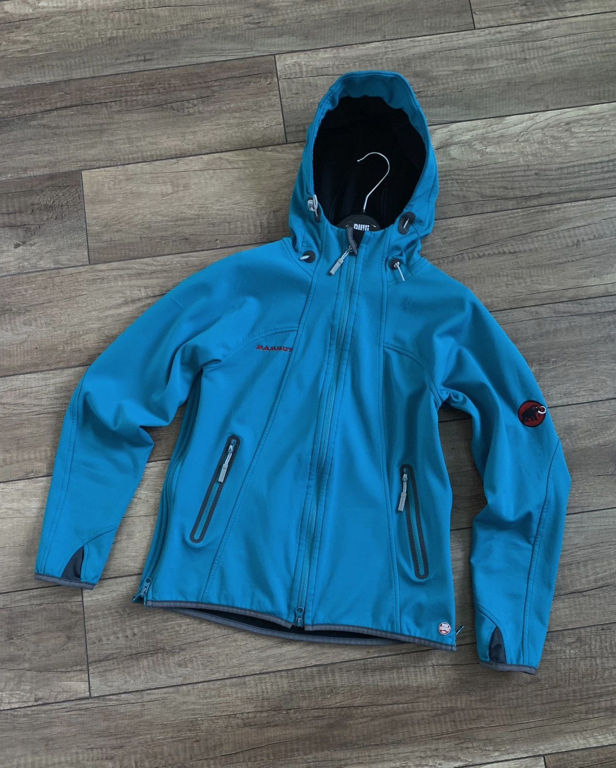 Mammut Mammut Womens Blue Windstopper Soft Shell Hooded Jacket Size M / US 6-8 / IT 42-44 - 1 Thumbnail