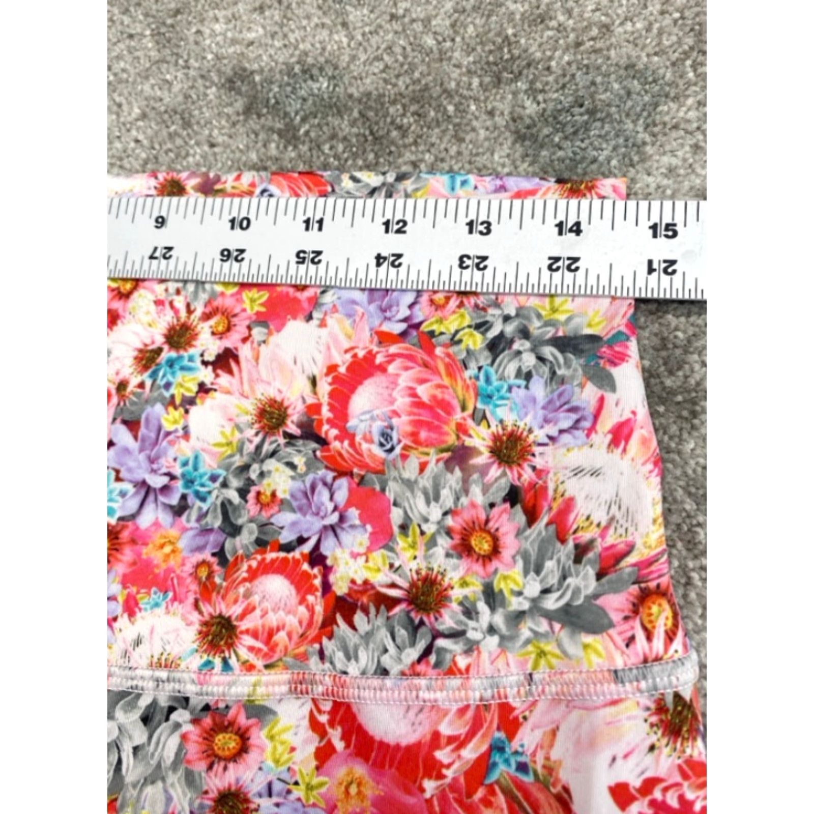Lululemon Lululemon Wunder Under Crop Leggings Women's 10 Multicolor Flowabunga Print Cropped Activewear Size 32" / US 10 / IT 46 - 4 Thumbnail