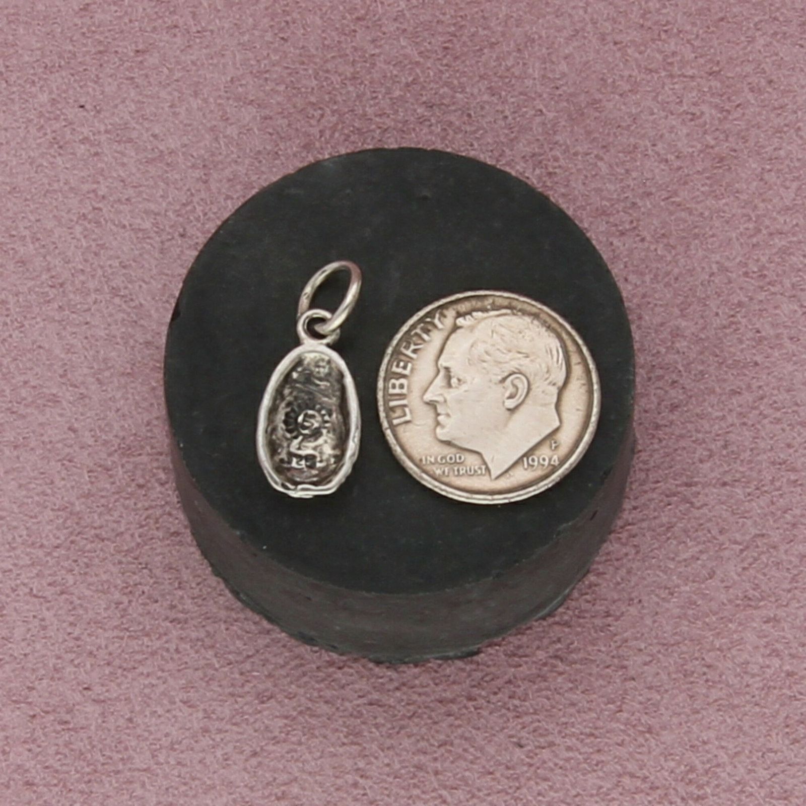 Sterling Silver sterling silver scroll easter egg charm pendant Size ONE SIZE - 2 Thumbnail