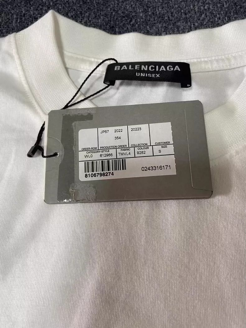 Balenciaga Balenciaga Logo Print Short Sleeve Tshirt-2505 Size US S / EU 44-46 / 1 - 4 Thumbnail