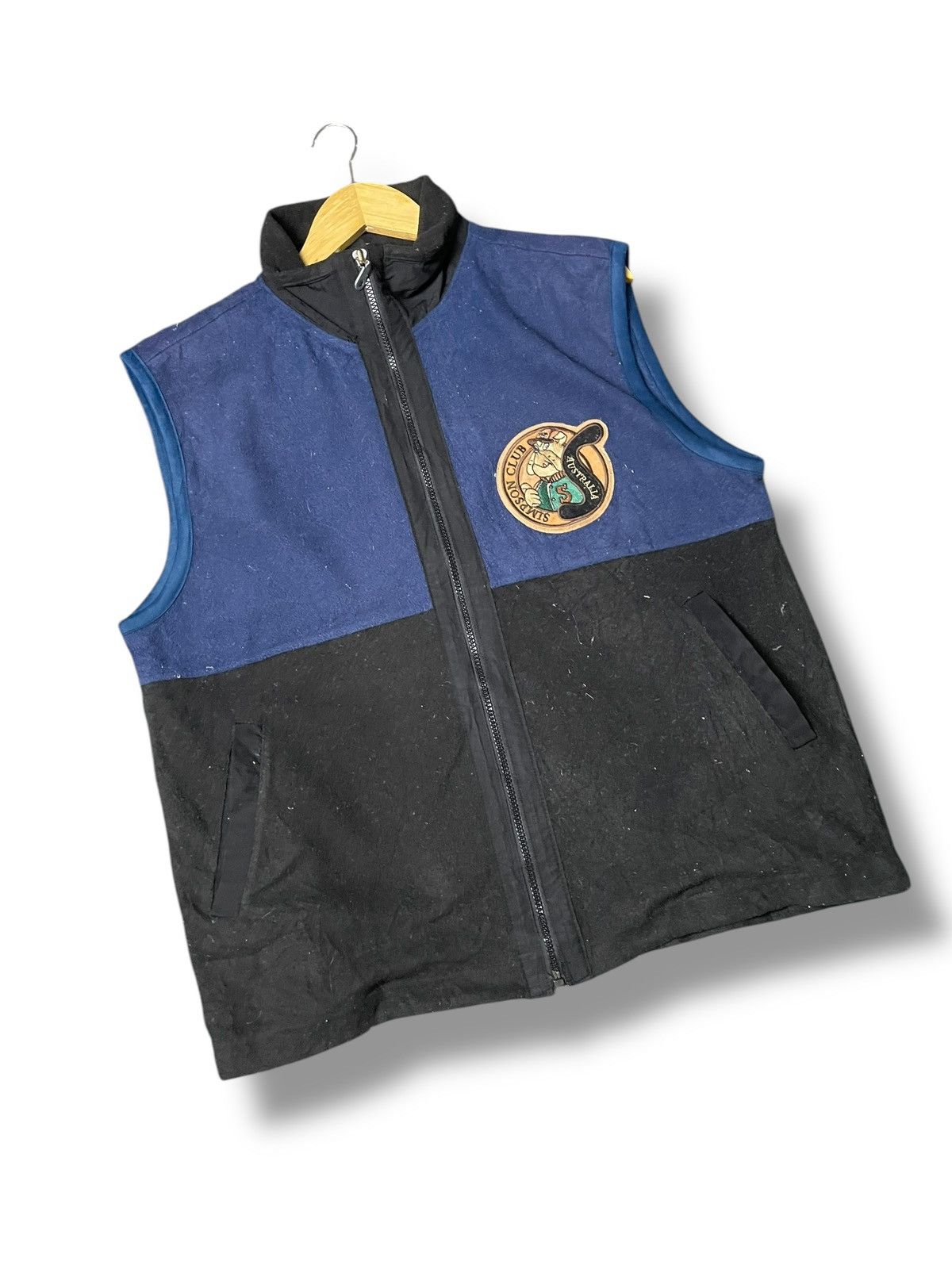 Japanese Brand × Vintage SIMPSON Sport Casual Fleece Zipper Vests (79) Size US L / EU 52-54 / 3 - 4 Thumbnail