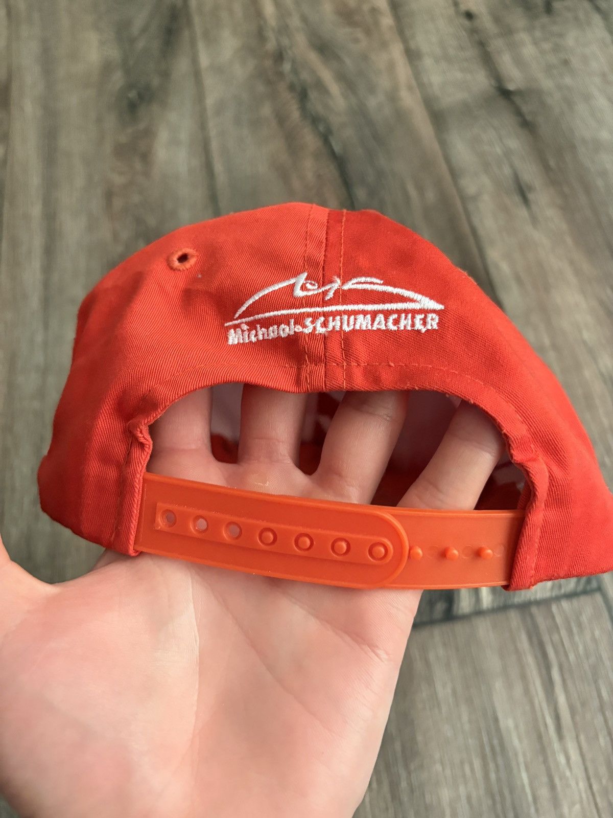 Formula 1 Vintage 90s Michael Schumacher Ferrari Racing Signed Hat Size ONE SIZE - 5 Thumbnail