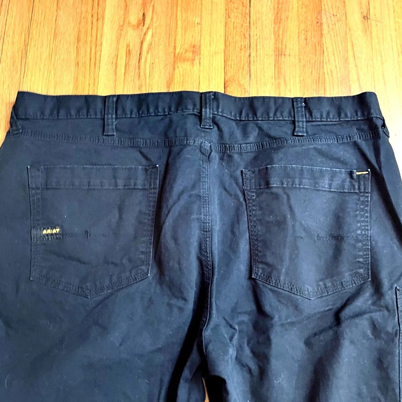 Ariat Ariat Rebar M7 Pants Mens 42 X30 Black DuraStretch Made Tough Straight Slim Cargo Pants Mens Black 42 X30 Size US 42 / EU 58 - 4 Thumbnail